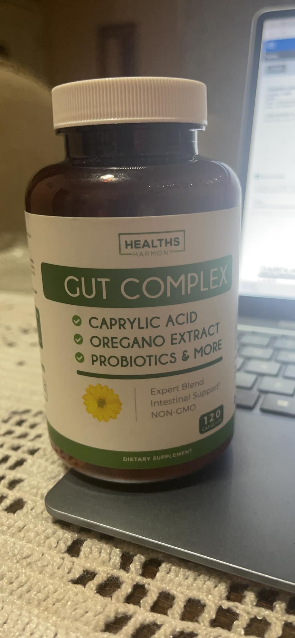 Candida Support (120 Capsules) - Caprylic Acid, Oregano Oil & Probiotics Help Maintain Already Normal Levels of Yeast and Candida - Vegetarian, Non-GMO Intestinal Supplement - Gut Cleanse customer photo 2