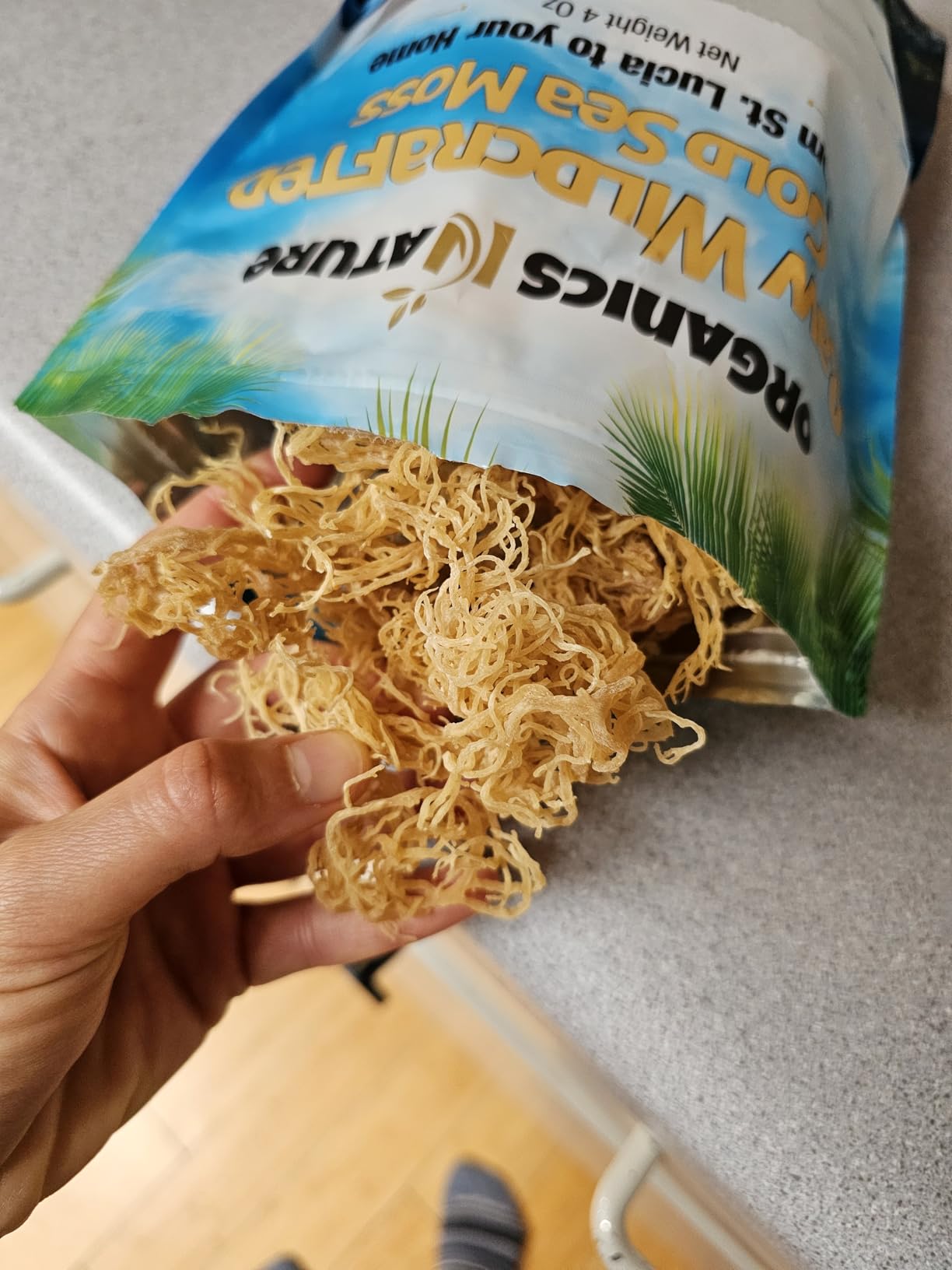 Organics Nature Raw Wildcrafted Sea Moss | Organic Wildcrafted & Non-GMO Certified | Dr Sebi Approved | Make 5 Jars of Sea Moss Gel | Immune Support, Energy & Essential Minerals & Vitamins 4 oz customer photo 2