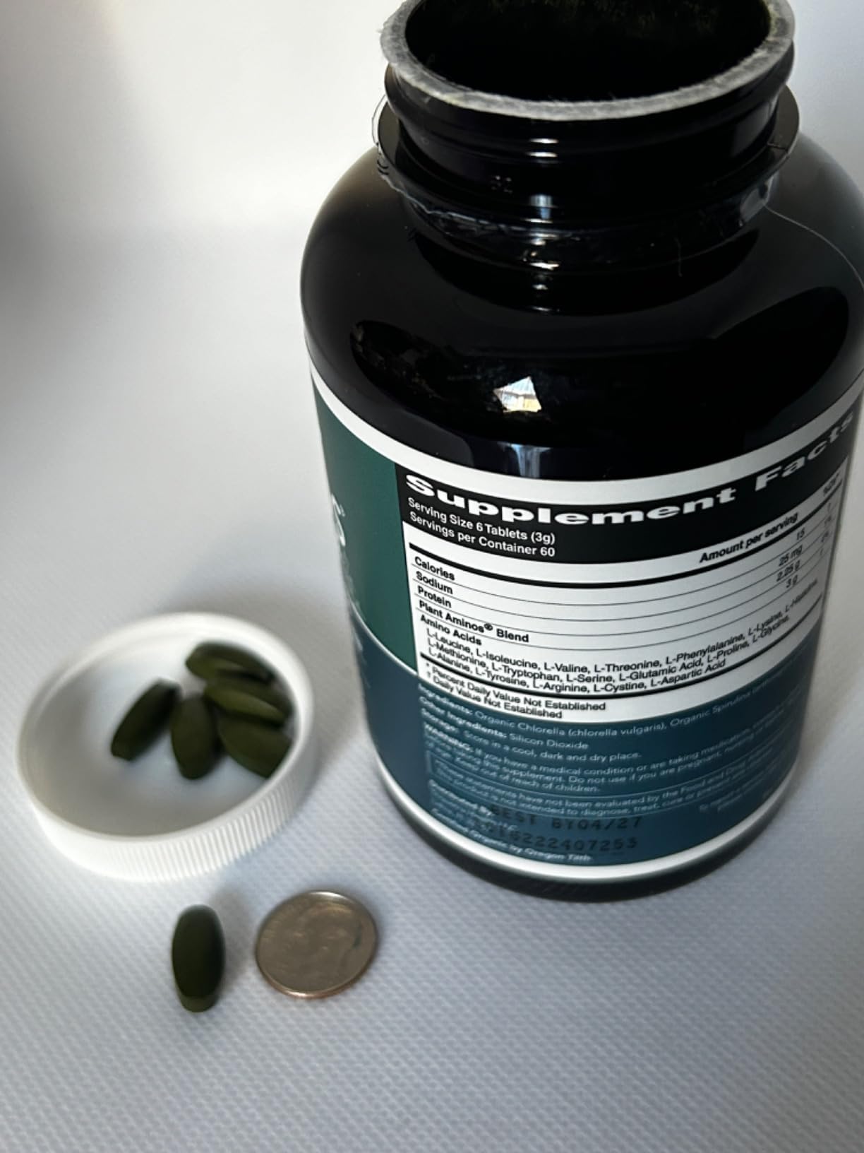 Plant Aminos Organic Essential Amino Acid Supplement (EAAs) & BCAA - 100% Plant-Based Raw, Vegan - All 9 Essential Amino Acids with 18 Total Amino Acids (360 Tablets) customer photo 2