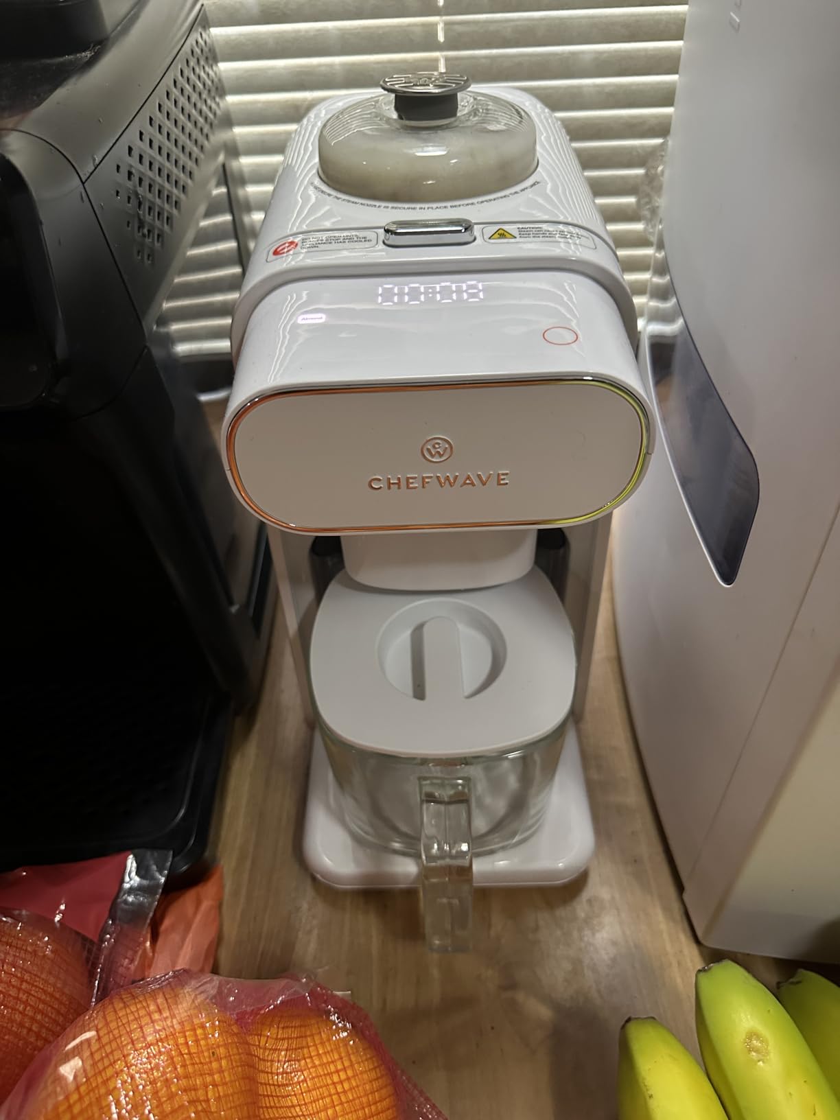 ChefWave Milkmade Plant-Based Milk Maker, 6-in-1 Non-Dairy Milk Machine for Almond, Oat, Soy, Cashew, Coconut & Macadamia Milk, No Soaking, Auto-Clean, Delay Start, Glass Pitcher, 1000W, White customer photo 1