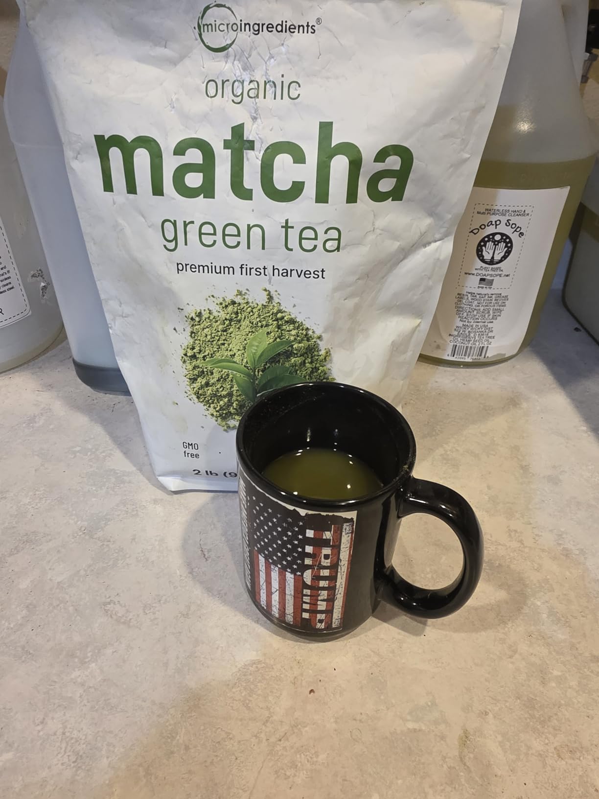 Micro Ingredients Organic Matcha Green Tea Powder, First Harvest, Culinary Grade from Japan, 100% Pure & Unflavored, Great for Tea, Latte, & Smoothies, Non-GMO, No Sugar, Eco-Friendly Packaging, 1 Lb customer photo 2