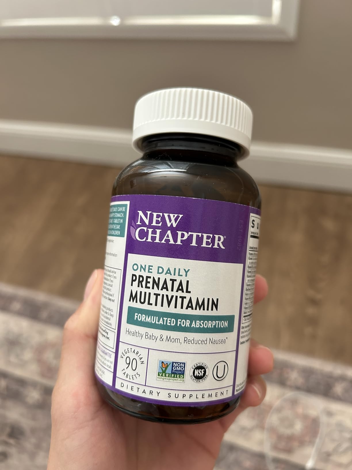 New Chapter Prenatal Vitamins, One Daily Prenatal Multivitamin with Methylfolate + Choline for Healthy Mom & Baby, Gluten Free & Non-GMO, 30 Count customer photo 2