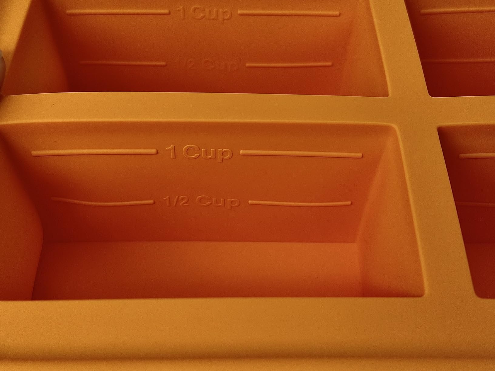 Bangp 1-Cup Silicone Freezing Trays with Lid, 2 Pack, Easy-Release Silicone Freezer Molds for Soup Ice Cubes, Freeze & Store Broth, Sauce, Leftovers - Makes 8 Perfect 1 Cup Portions customer photo 2