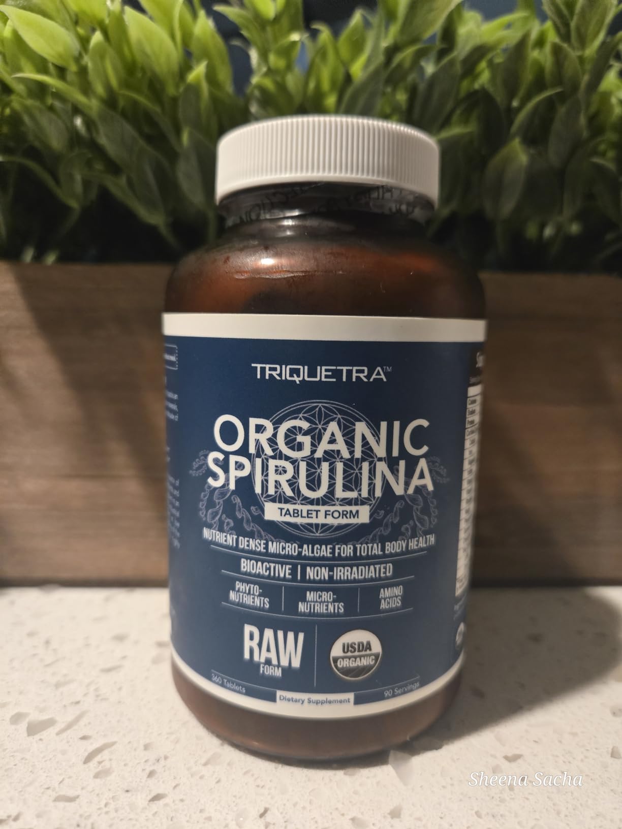 Organic Spirulina Tablets (360 Tablets) - Made with Parry Spirulina, The Best Spirulina in the World, Highest Nutrient Density - Non-Irradiated, 3 Organic Certifications (90 Servings) customer photo 2