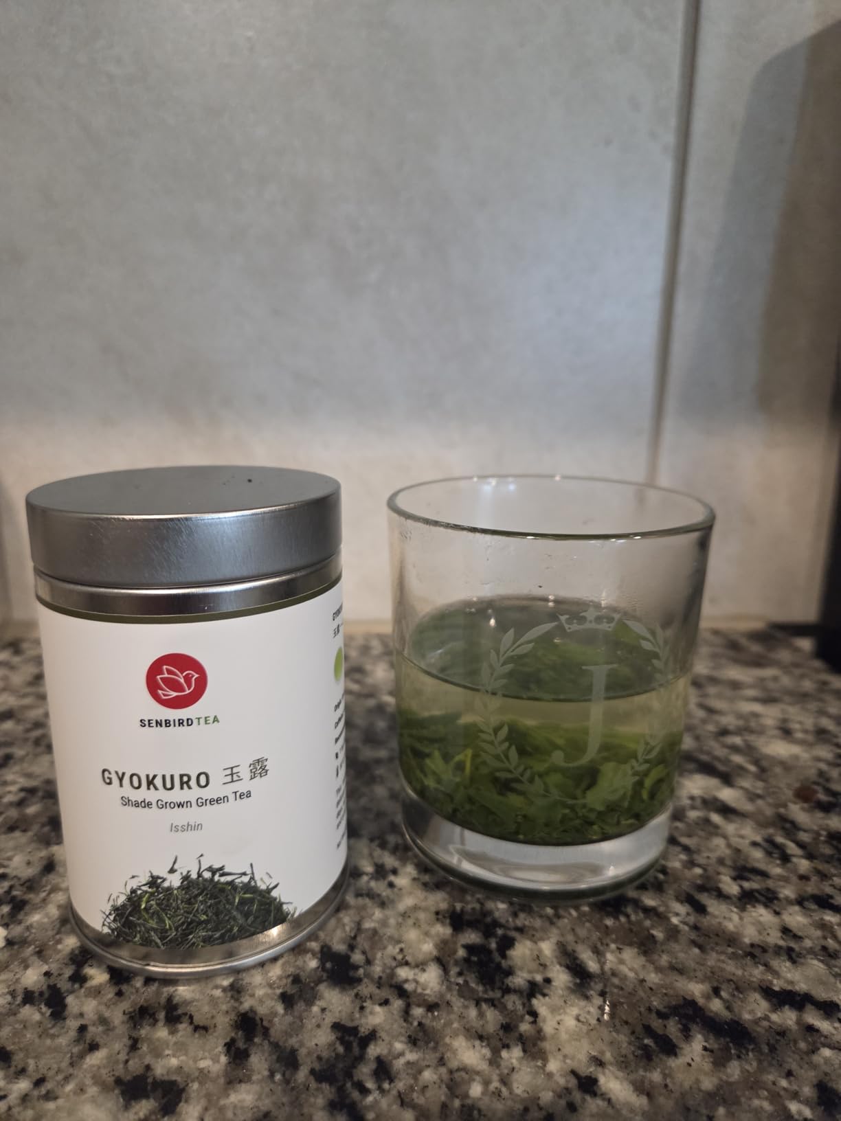 Senbird Premium Gyokuro - Japanese Shade Grown Green Tea - From Kyoto Japan - Imperial Loose Leaf Green Tea In Airtight Tea Tin (1.76oz/50g) (Isshin) customer photo 2