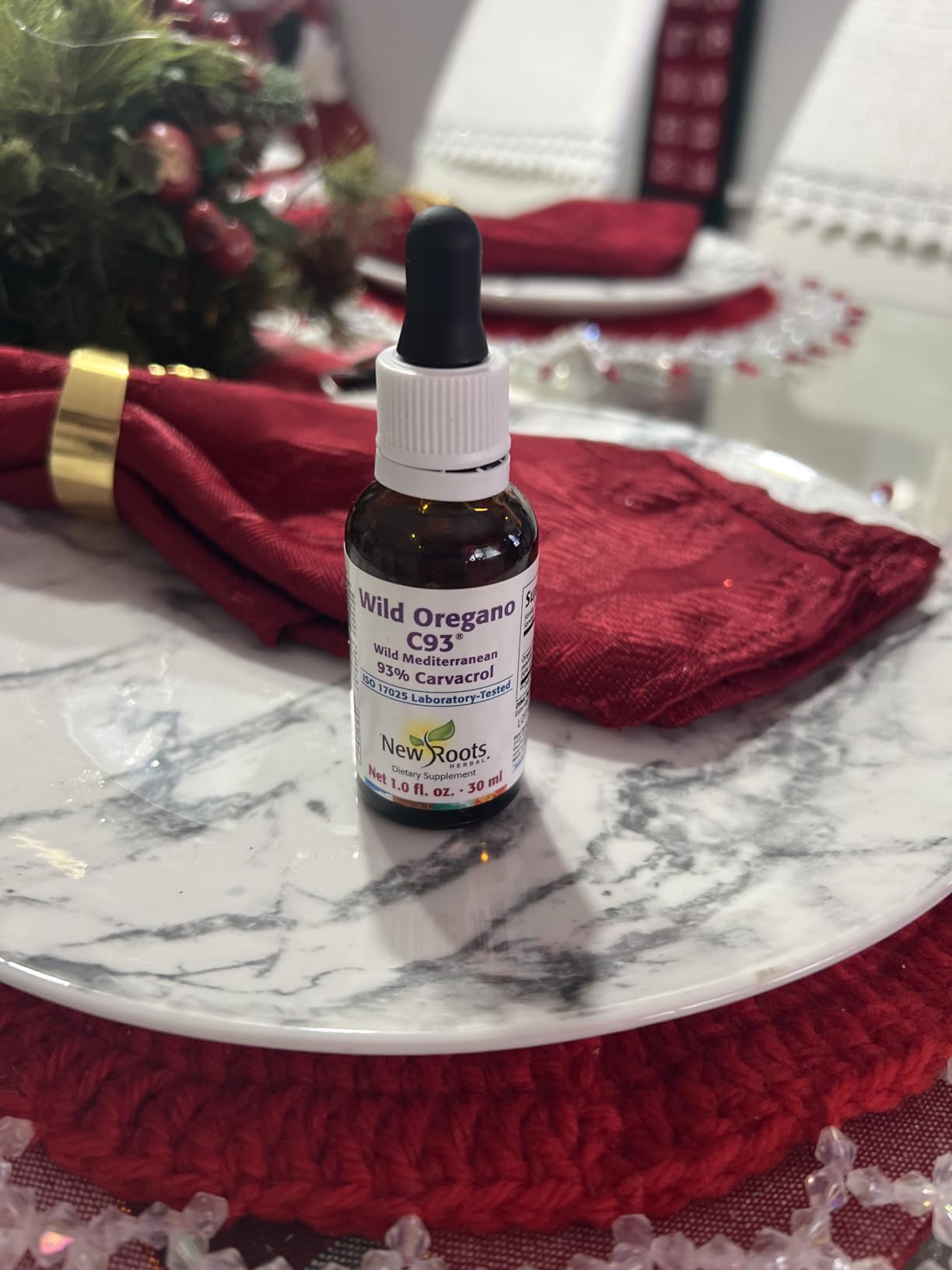 NEW ROOTS HERBAL | Wild Oregano Oil Drops - (547 Servings) | Oil of Oregano Extract with 93% Carvacrol (1 fl oz), Non-GMO customer photo 2