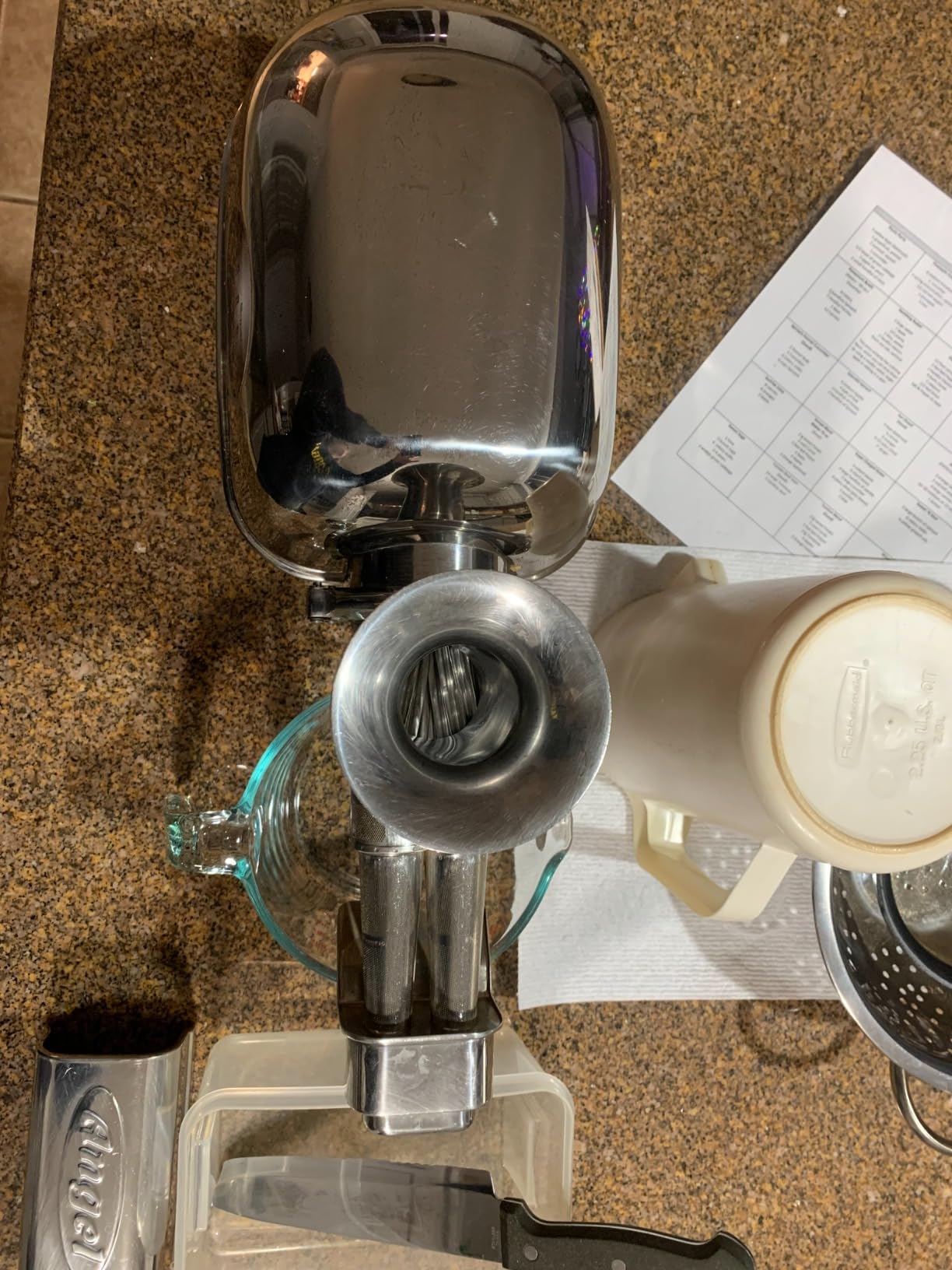 Angel AG-5500 Stainless Steel Premium Cold Press Slow Juicing Machine, SUS-304 Food Grade, 3HP Grinding Force, 82RPM Masticating Slow Juicer customer photo 1