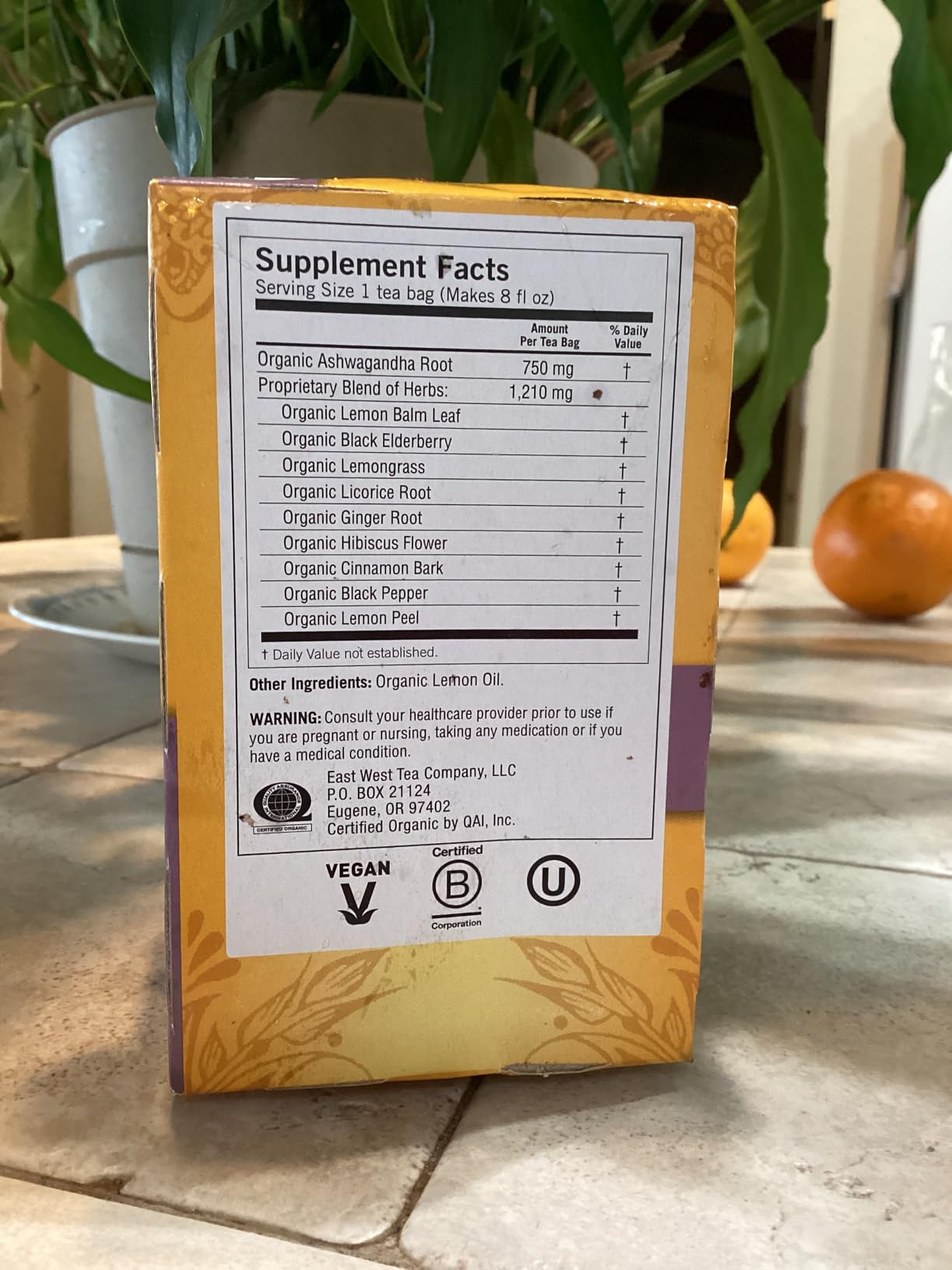 Yogi Tea, Tea Immune Stress Elderberry Lemon Balm Organic, 16 Count customer photo 2
