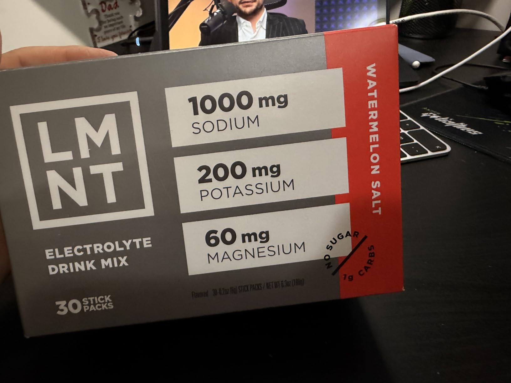 LMNT Zero Sugar Electrolytes - Watermelon Salt | Drink Mix | 30-Count customer photo 1