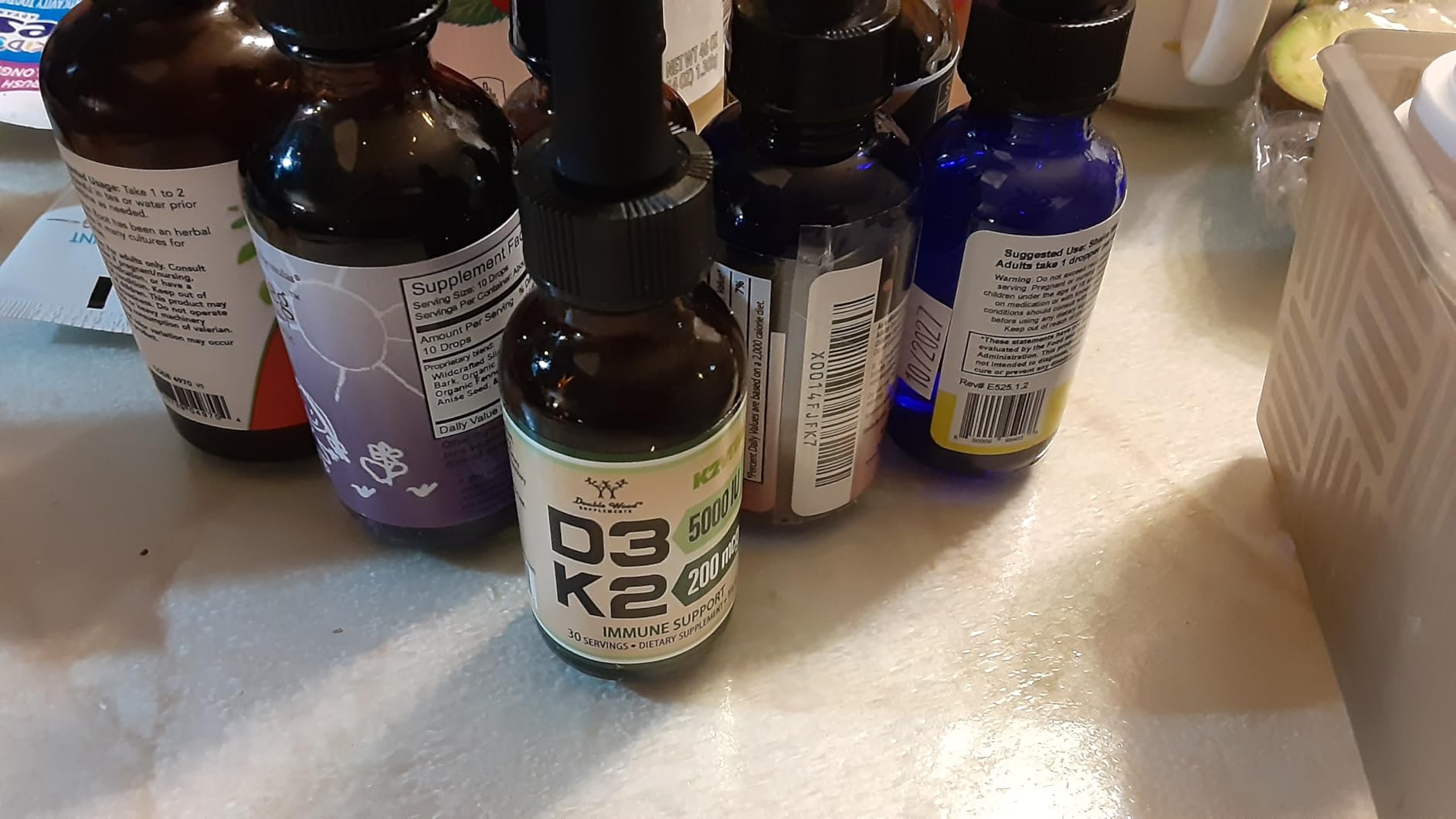 Vitamin D3 K2 5,000 IU Liquid Drops (5,000 IU of D3 and 200mcg of 99.9% All-Trans Patented K2 MK-7 (K2Vital)) Max Absorption Liquid Vitamin D Drops (30 Servings) by Double Wood customer photo 2
