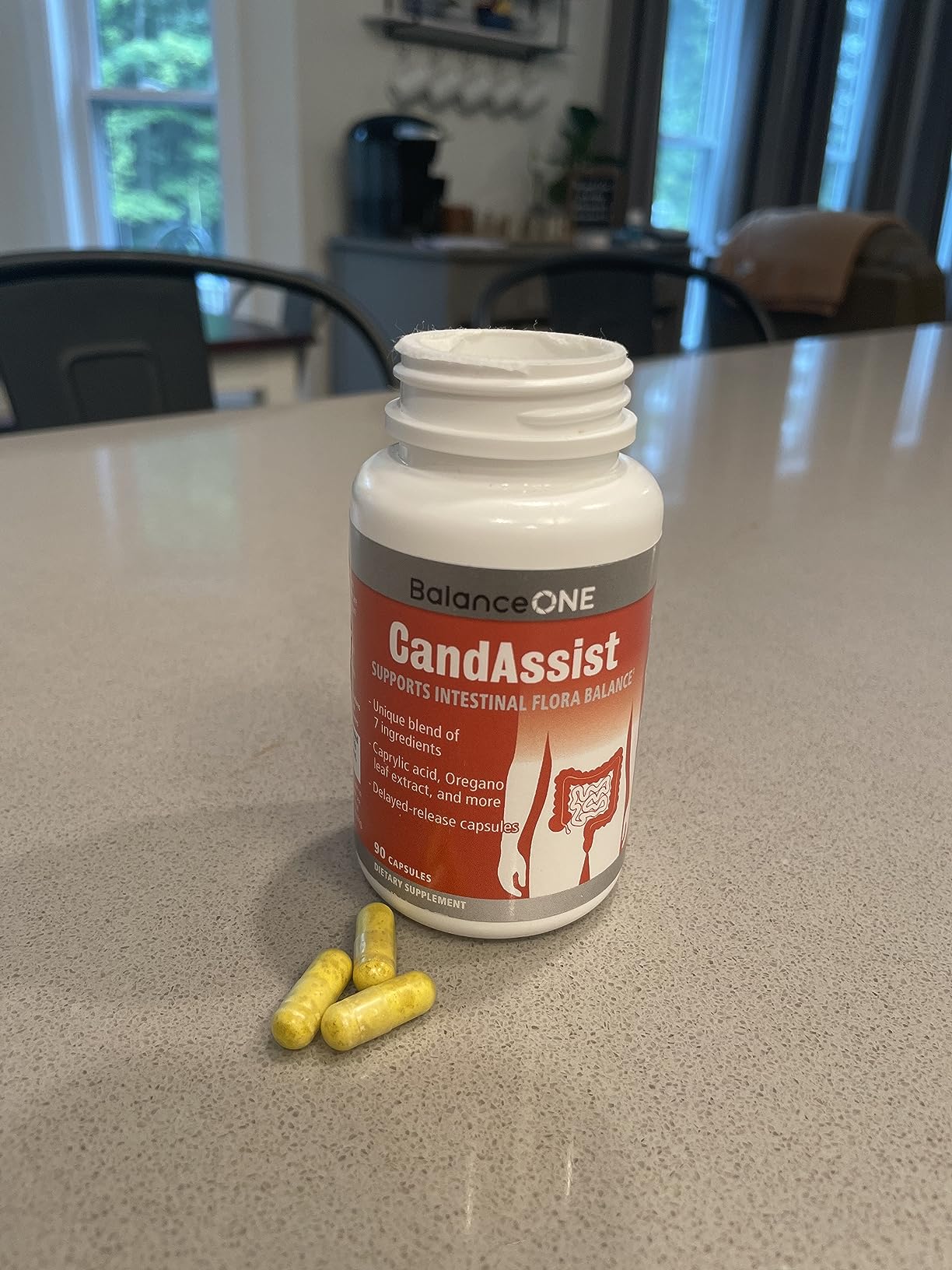 Balance ONE Candida Cleanse Support Supplement for Women & Men - Digestive Support with Caprylic Acid, Oregano, Berberine & Undecylenic Acid - 90 Delayed Release Capsules - CandAssist customer photo 1