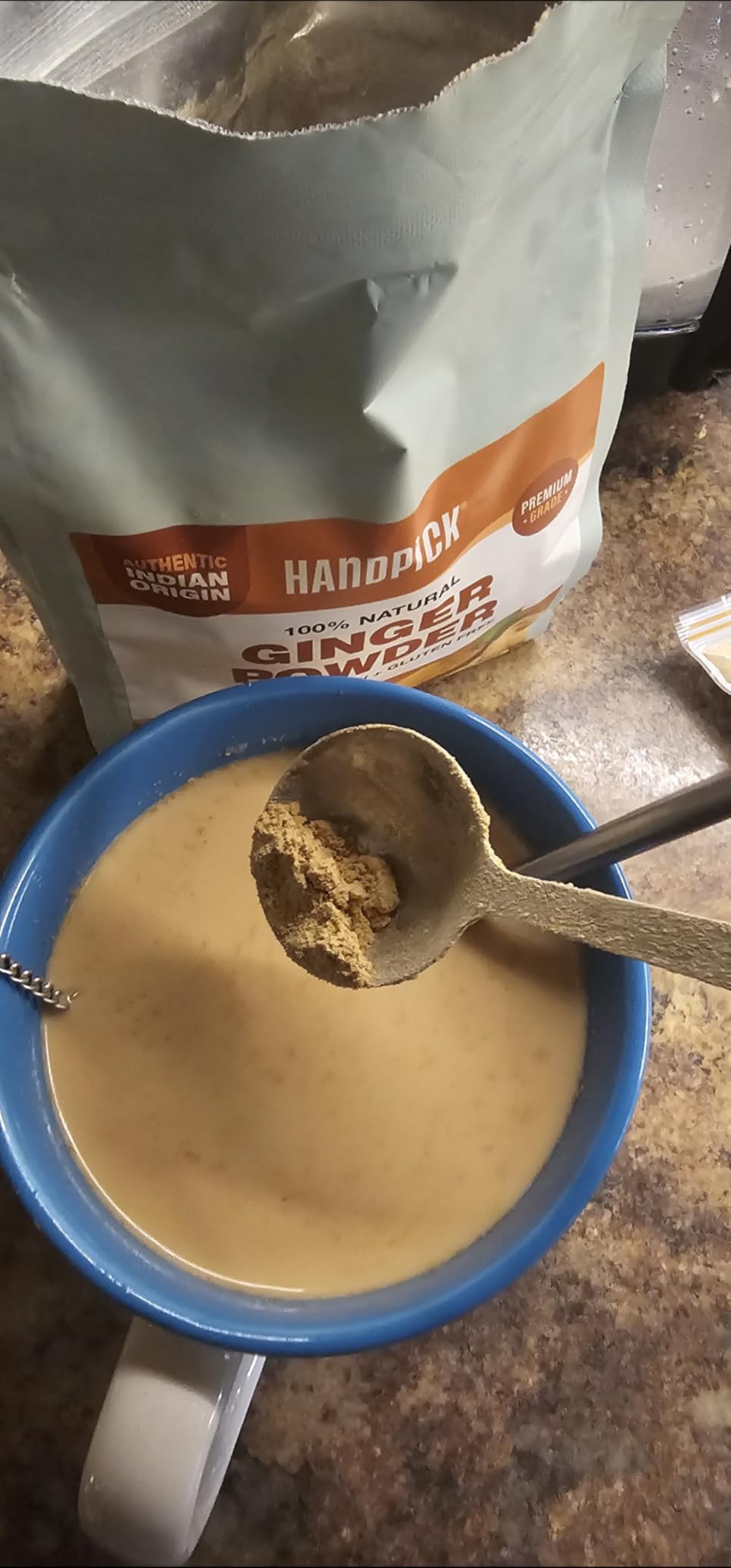 HANDPICK Ashwagandha Root Powder (397g/14oz) No Fillers, No Additives | Finest Grade A Root Powder - Withania Somnifera | Non-GMO & Raw from India customer photo 1