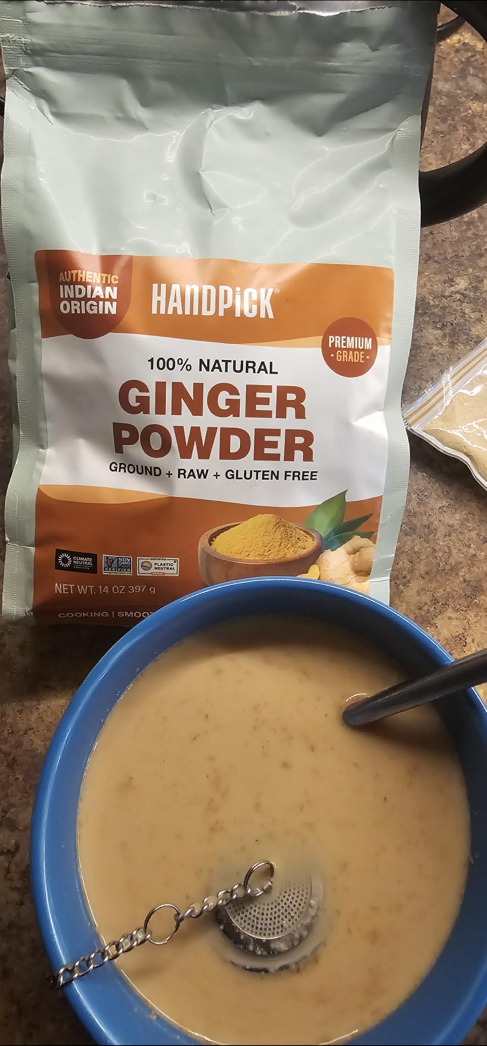 HANDPICK Ashwagandha Root Powder (397g/14oz) No Fillers, No Additives | Finest Grade A Root Powder - Withania Somnifera | Non-GMO & Raw from India customer photo 2