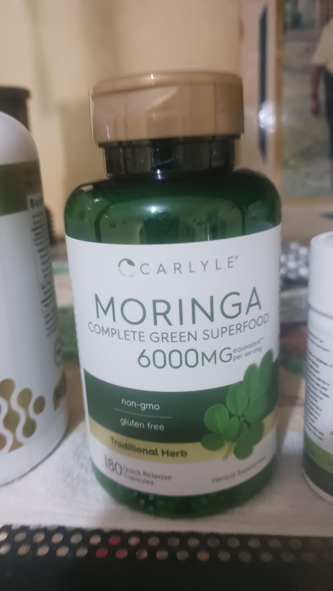 Carlyle Moringa Oleifera Supplement | 180 Capsules | Complete Green Superfood for Women and Men | from Moringa Leaf Powder | Non-GMO and Gluten Free customer photo 2