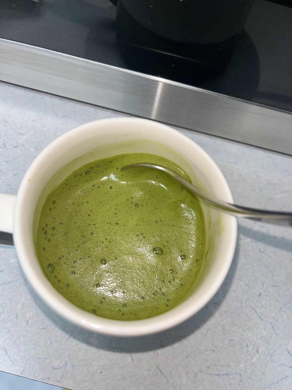 Encha Matcha - Latte Grade Matcha Powder - Unsweetened, First Harvest, Organic Green Tea Powder From Uji, Japan (30G/1.06 Ounce) Premium for Latte, Smoothie customer photo 1