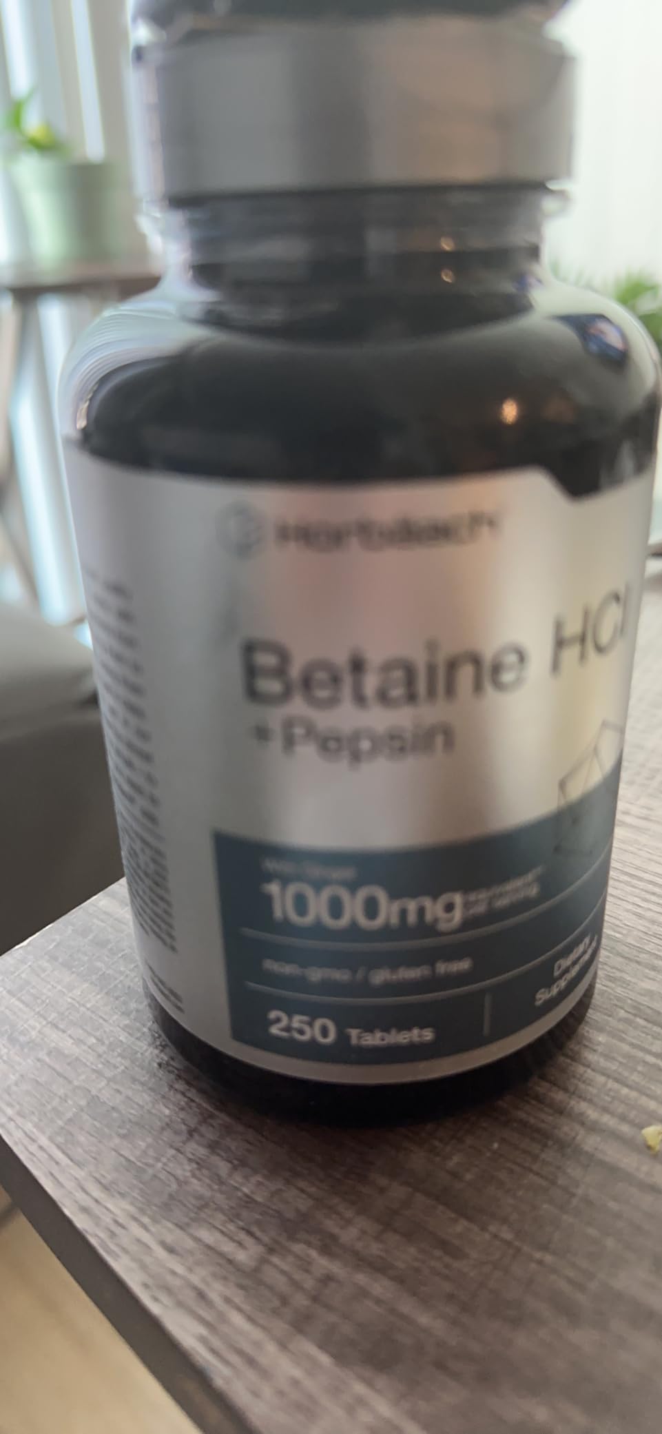 Horbaach Betaine HCl with Pepsin | 250 Tablets | Hydrochloride Supplement | with Ginger Root | Non-GMO, Gluten Free customer photo 2