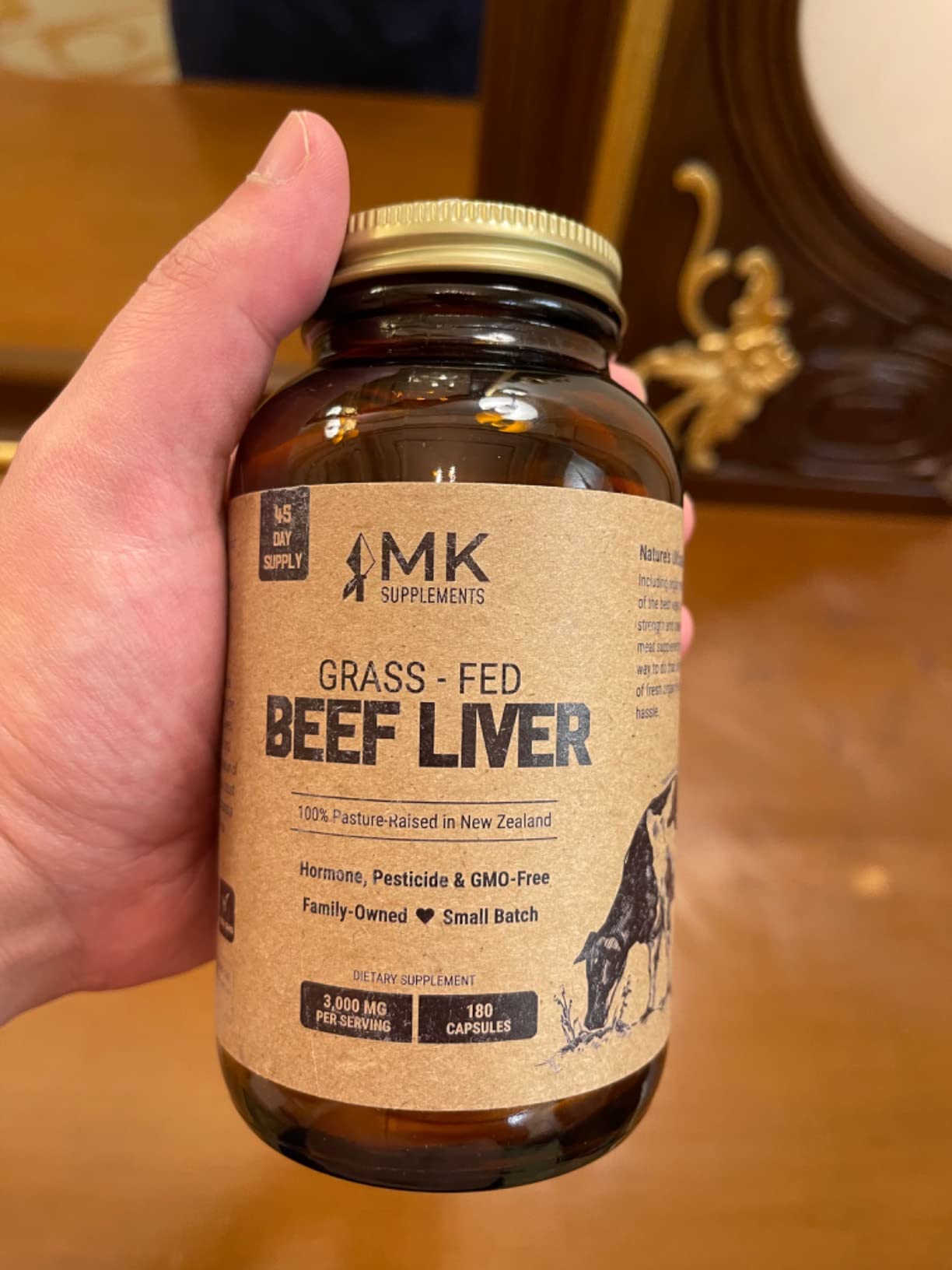 MK Supplements Grass Fed Beef Liver Supplement, Supports Energy Production, Detoxification, Digestion, Immunity and Full Body Wellness, Non-GMO, Freeze Dried, 30 Servings (3,000 mg Each) customer photo 2