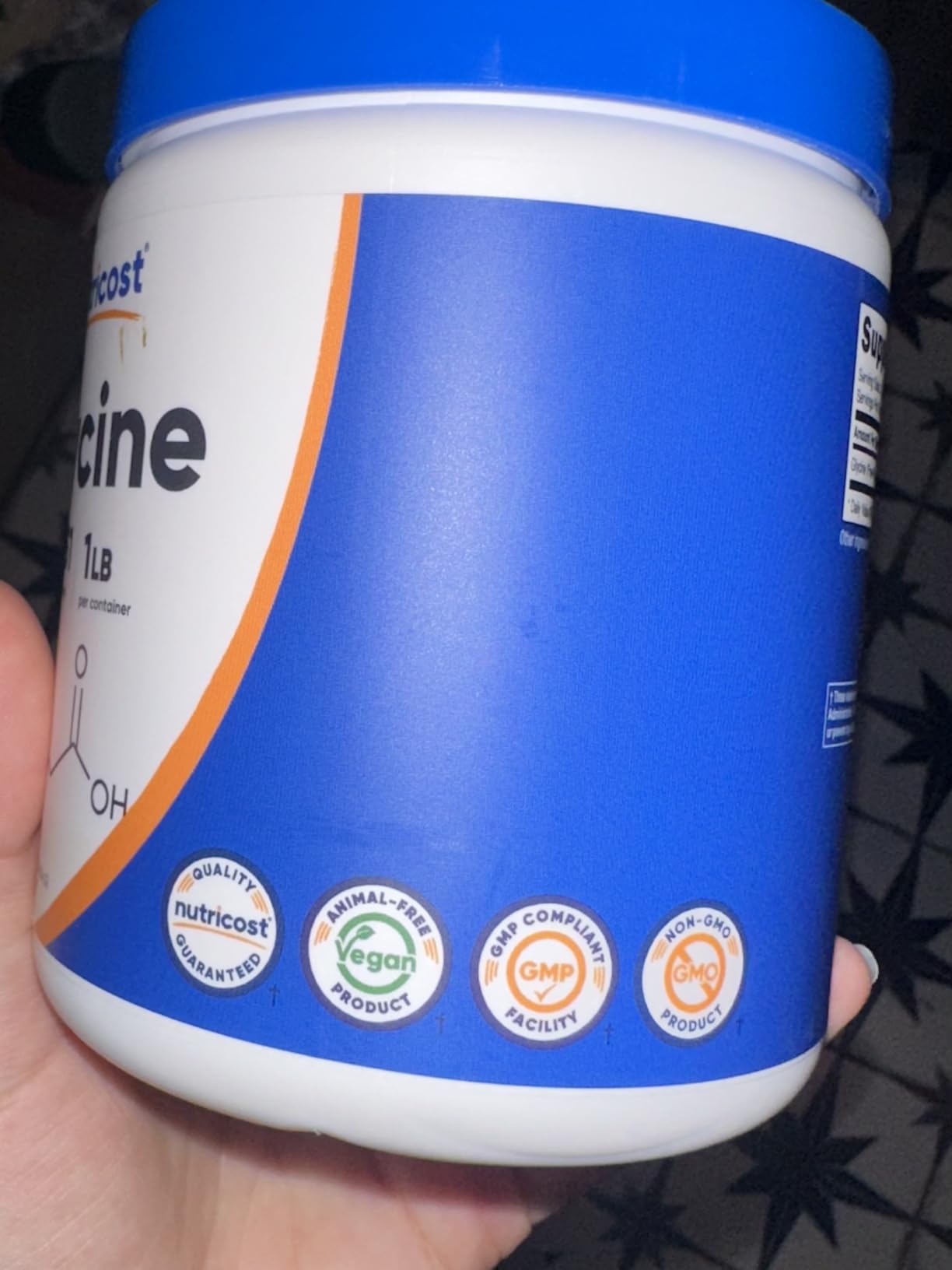 Nutricost Glycine Powder 1lb - Non-GMO, Gluten Free customer photo 2