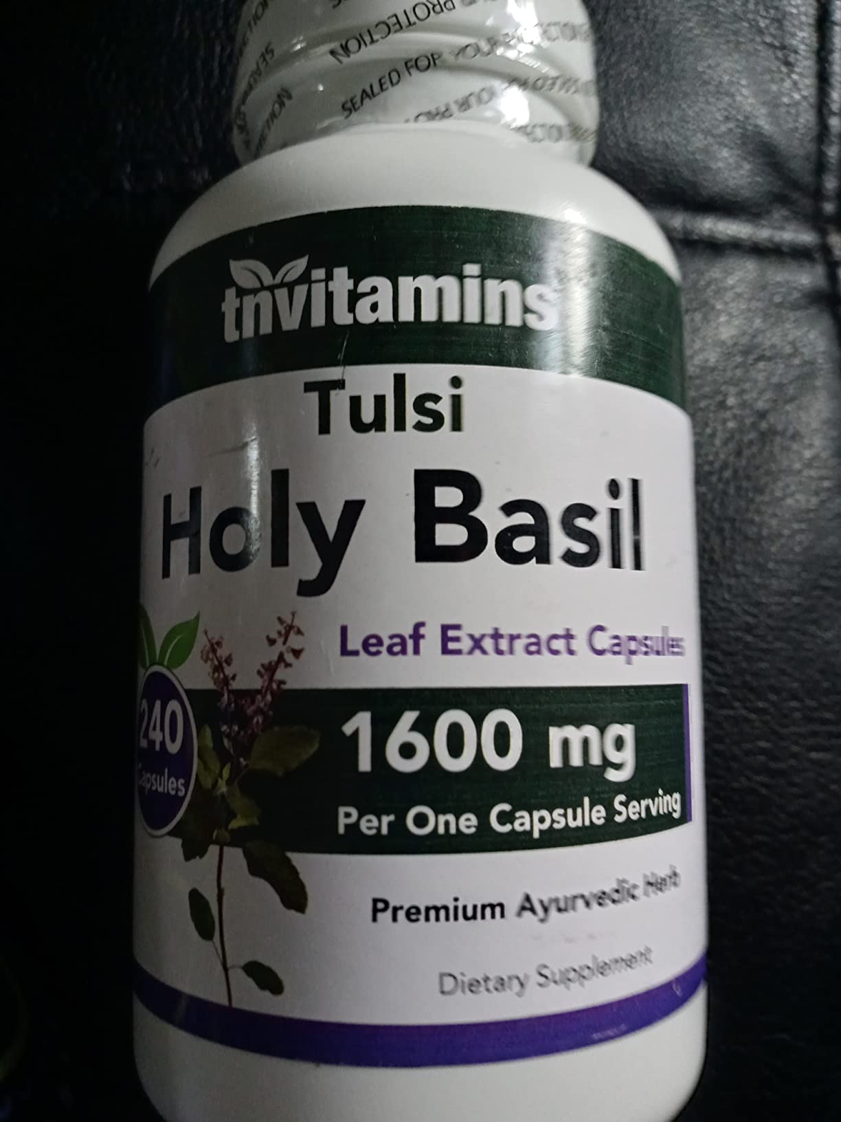 tnvitamins Holy Basil Capsules - 240 Count | 8 Month Supply | AKA Tulsi | May Promote Stress & Frustration Relief* | Attachogenic, & Ayurvedic Herb customer photo 2