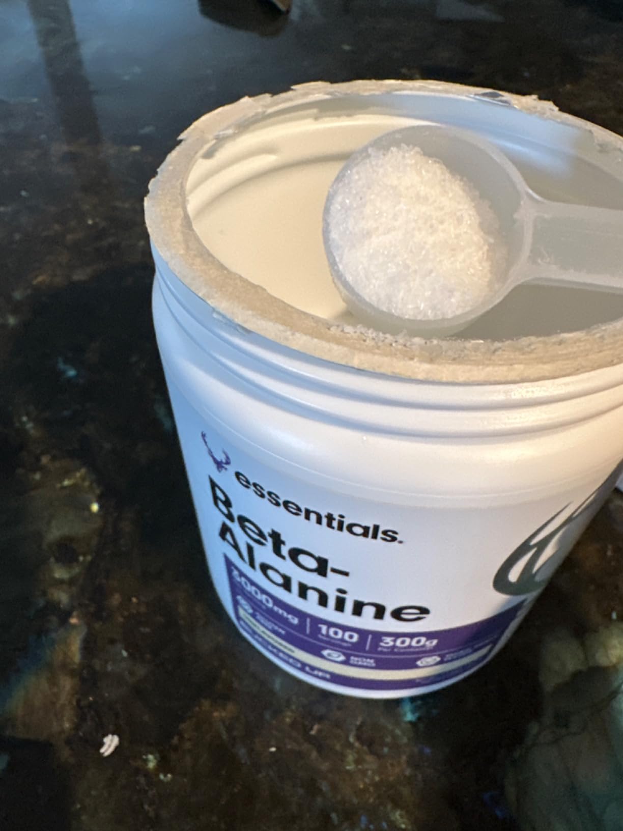 Bucked Up Beta Alanine 3000mg Powder, Non-GMO, Gluten-Free, Unflavored (100 Servings) customer photo 1