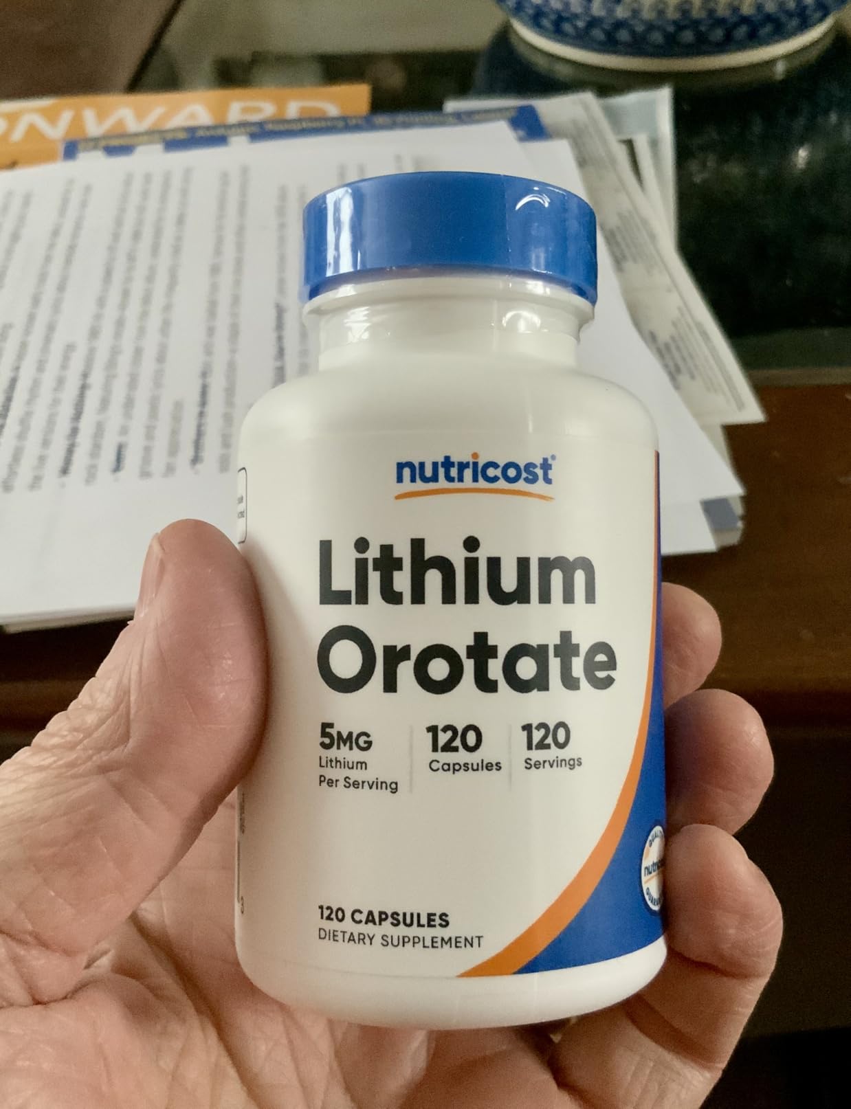 Nutricost Lithium Orotate 5mg, 120 Capsules - Veggie Caps, Non-GMO, Gluten Free customer photo 1