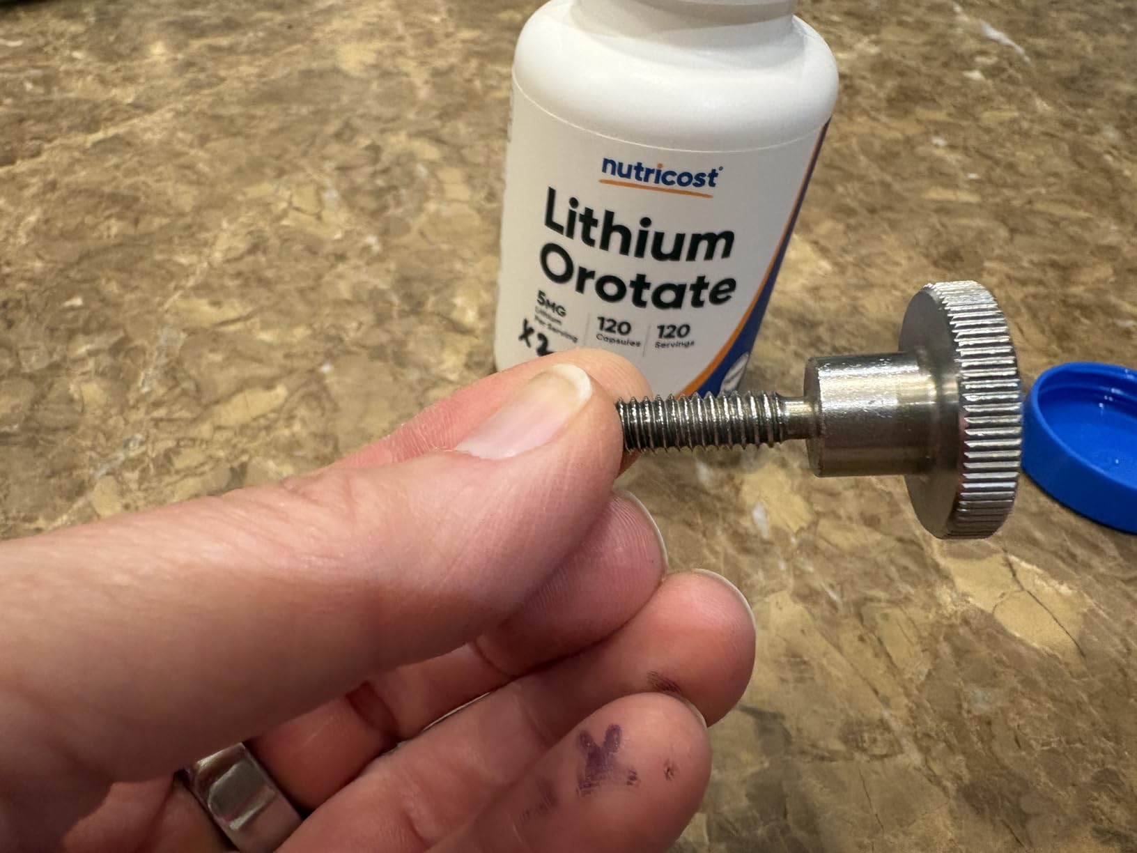 Nutricost Lithium Orotate 5mg, 120 Capsules - Veggie Caps, Non-GMO, Gluten Free customer photo 2