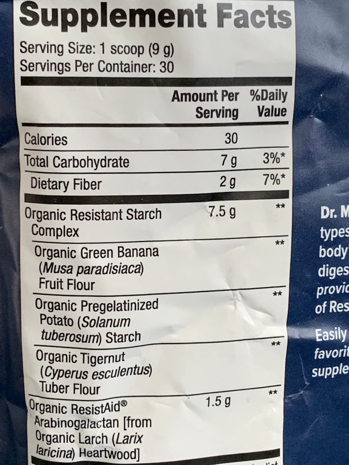 Dr. Mercola Organic Resistant Starch Complex - Supports Gut & Immune Health - Green Banana, Tigernut Flour & Potato - Gluten-Free & Soy-Free - Unflavored - 9.52 oz (30 Servings) customer photo 2