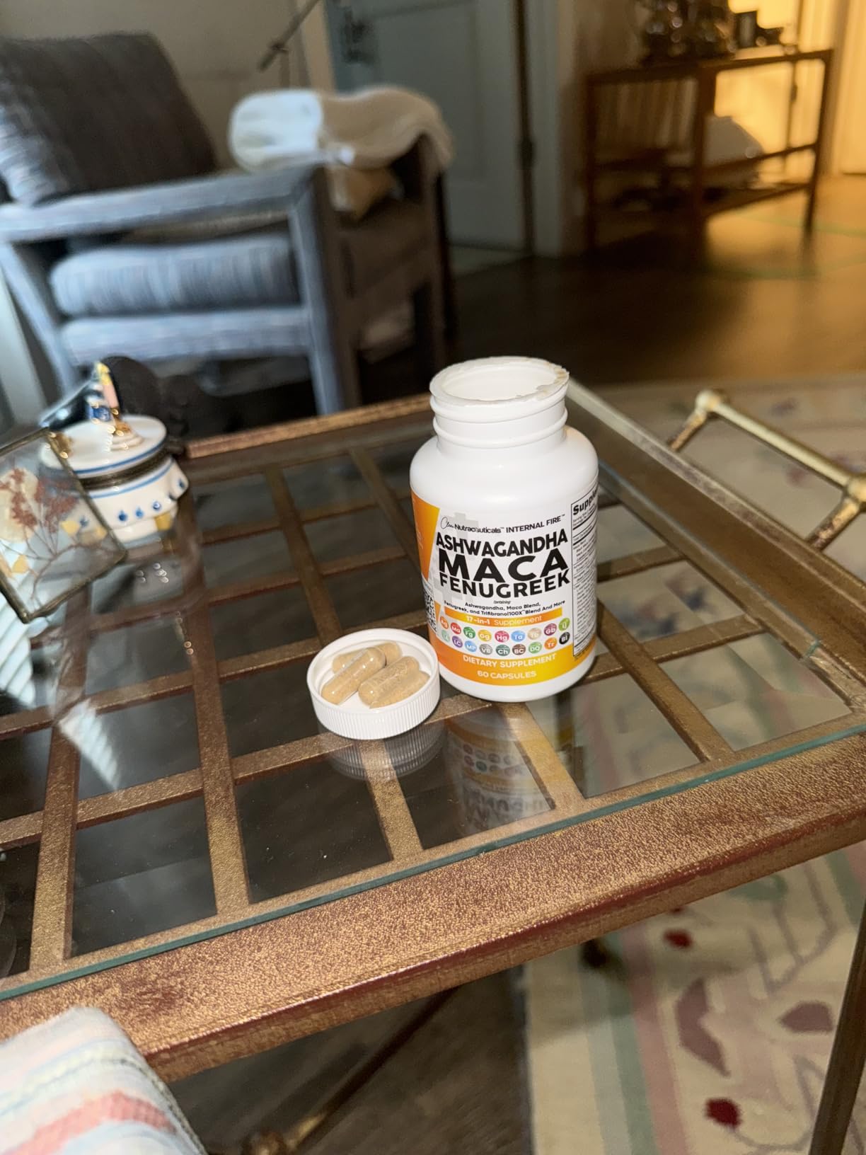 Clean Nutraceuticals Ashwagandha Maca Root Fenugreek Supplement with Tongkat Ali Ginseng - Assists with Stress, Mood & Thyroid - Ashwagandha Capsules Fenugreek Caps customer photo 2