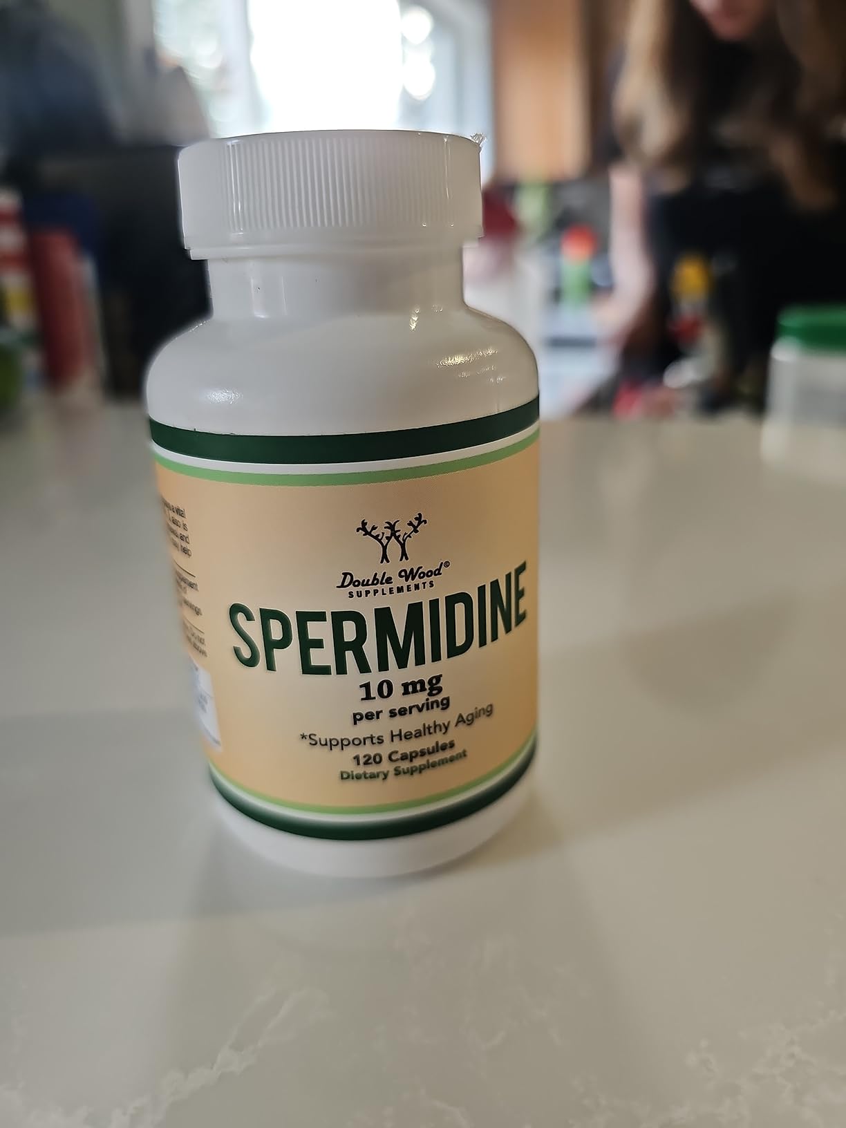 Spermidine Supplement (10mg of 99% Spermidine 3HCL - Third Party Tested) 120 Capsules - Over 100x More Potent Than Wheat Germ Extract for Cell Membrane, Telomere Health and Aging by Double Wood customer photo 1