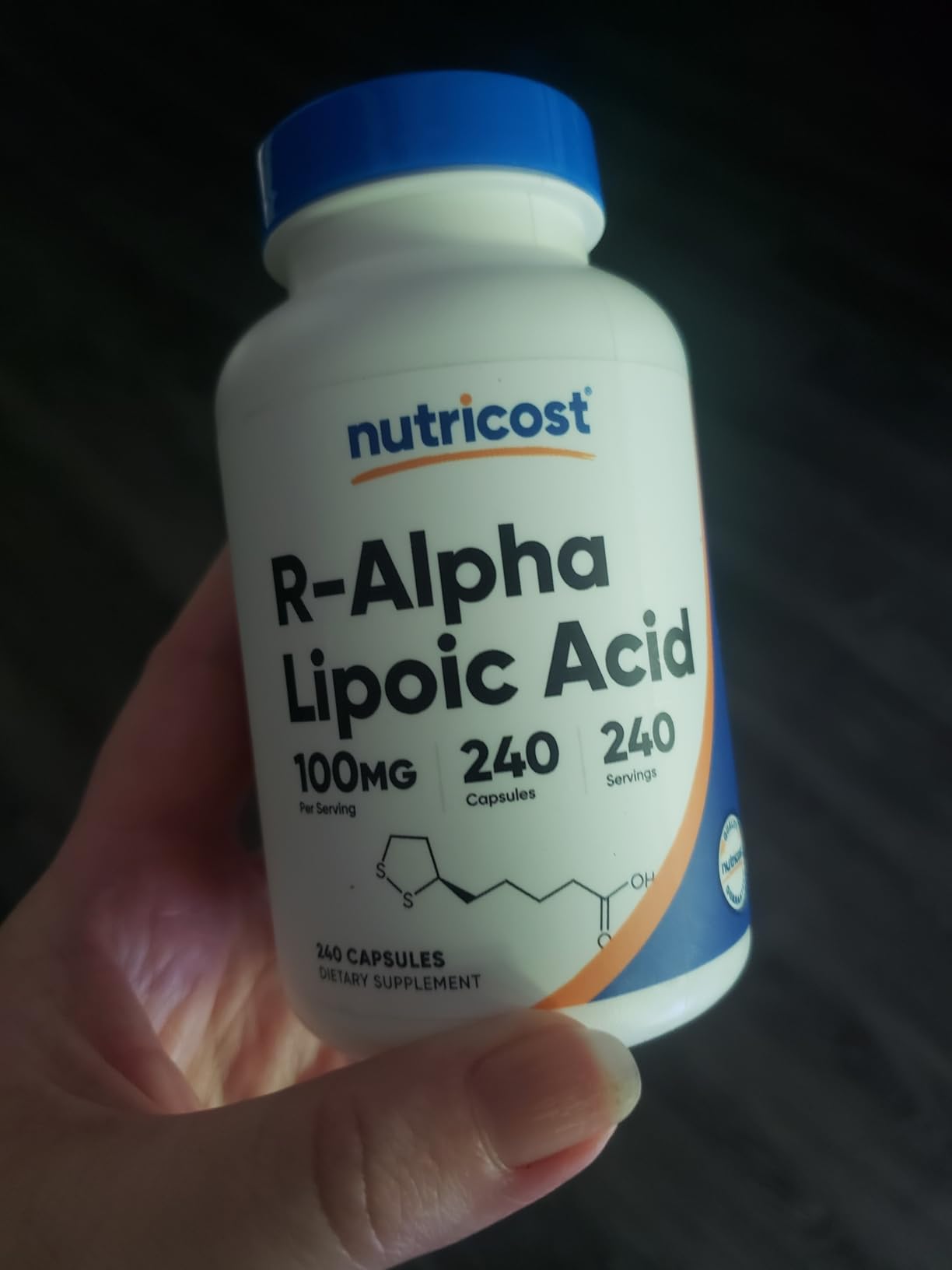 Nutricost R-Alpha Lipoic Acid 100mg, 120 Capsules - Veggie Capsules, Non-GMO, Gluten Free customer photo 1