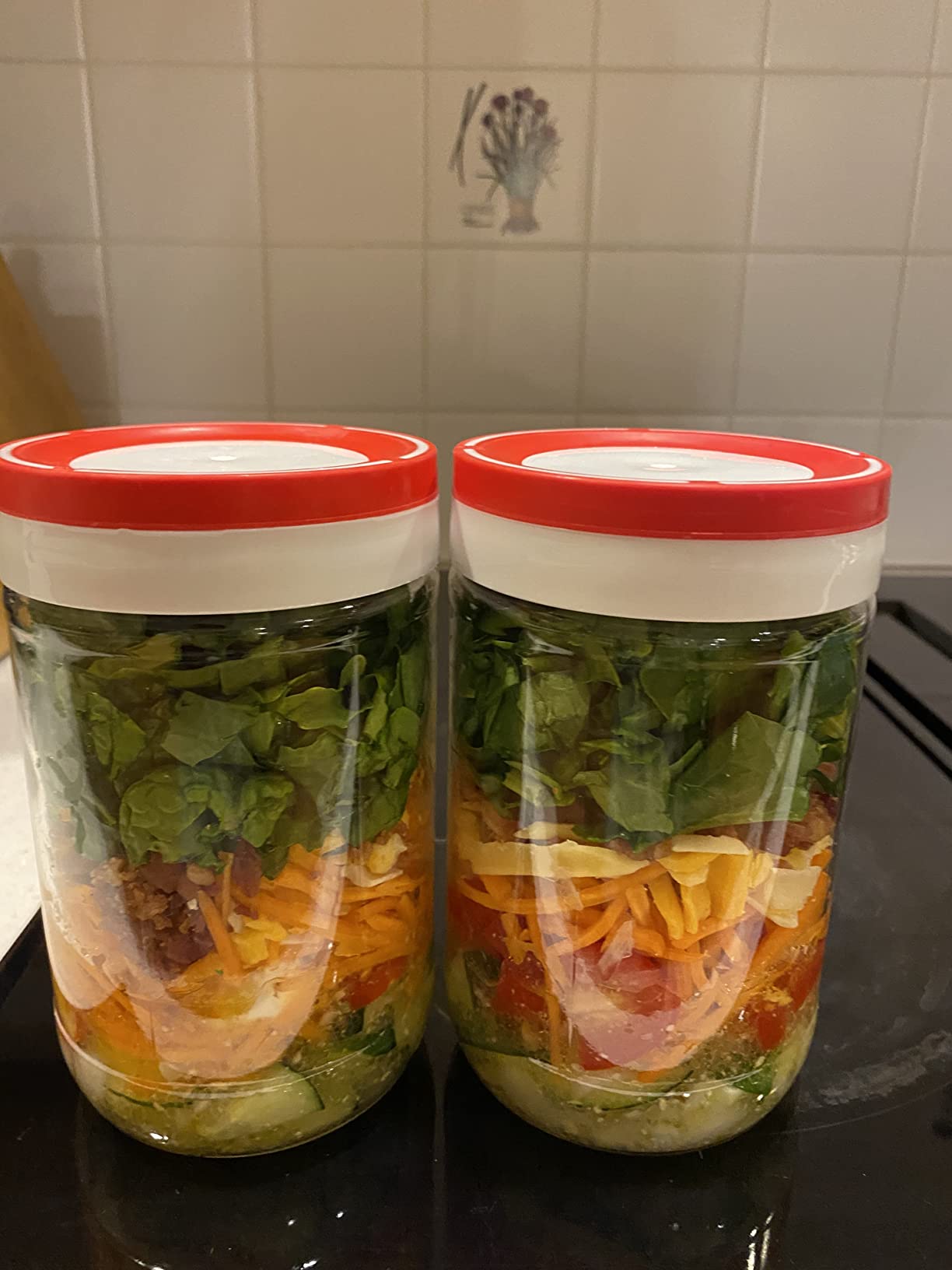 Tribello 22oz Mason Jar Wide Mouth, Canning Jars Perfect To Keep Fresh All Your Homemade Smoothies, Fruit Drinks And Yogurt (Pack of 2) customer photo 1