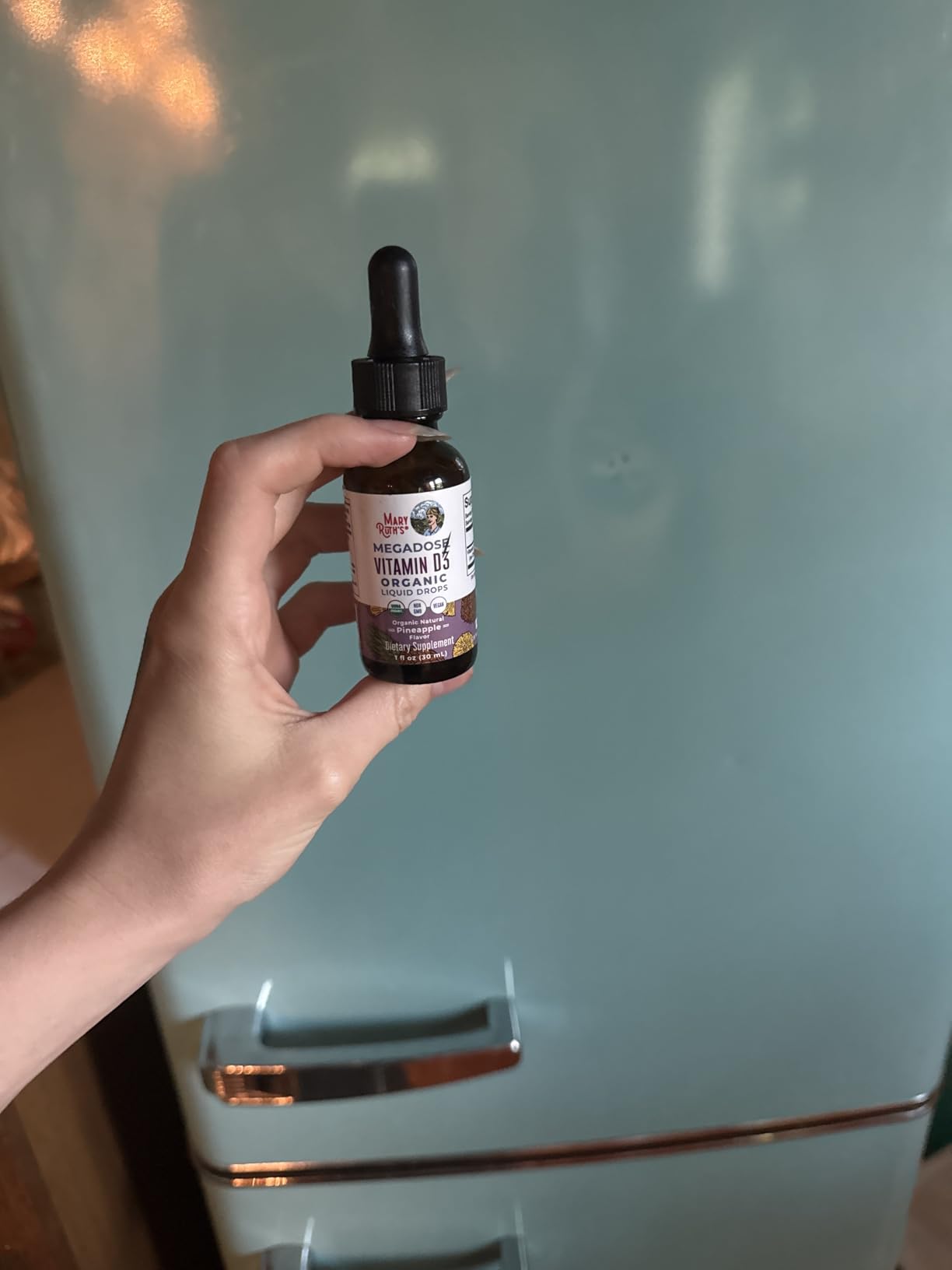 MARYRUTH'S Vitamin D3 Liquid Drops | Megadose 4000 IU | USDA Organic Liquid Vitamin D Spray for Adults & Kids | Immune Support & Bone Health | Vegan | Gluten Free | Non-GMO | 30 Servings customer photo 2
