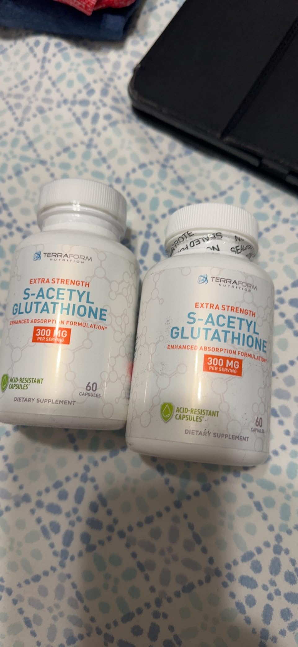 TerraForm Nutrition Extra Strength S-Acetyl Glutathione 300mg - 60 Acid-Resistant Capsules - Premium Glutathione Supplement - Highly Bioavailable & Stable Form SAG Supplement - Made in USA customer photo 2