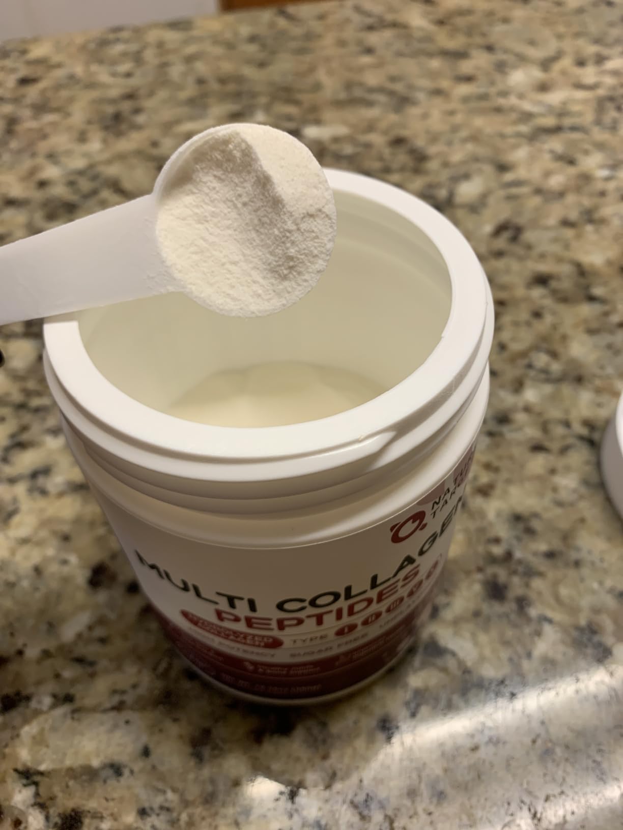 NATURE TARGET Multi Collagen Peptides Powder - Type I, II, III, V, X - Hydrolyzed Collagen Peptides with Vitamin C Hyaluronic Acid, Supports Skin Hair Nail & Joint, Grass-Fed, Non-GMO, 35 Servings customer photo 1