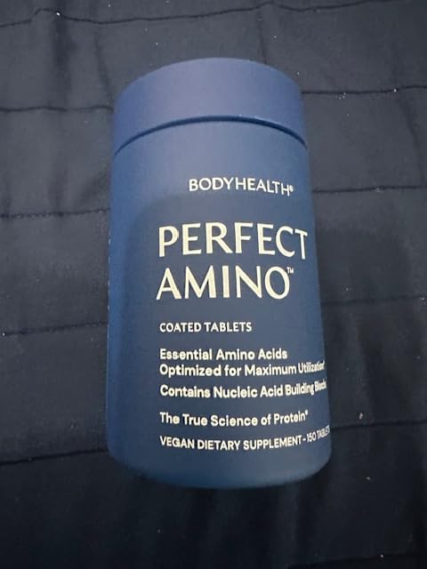 BodyHealth PerfectAmino (150 ct) Easy to Swallow Tablets, Essential Amino Acids Supplement with BCAAs, Vegan Protein for Pre/Post Workout & Muscle Recovery with Lysine, Tryptophan, Leucine, Methionine customer photo 1