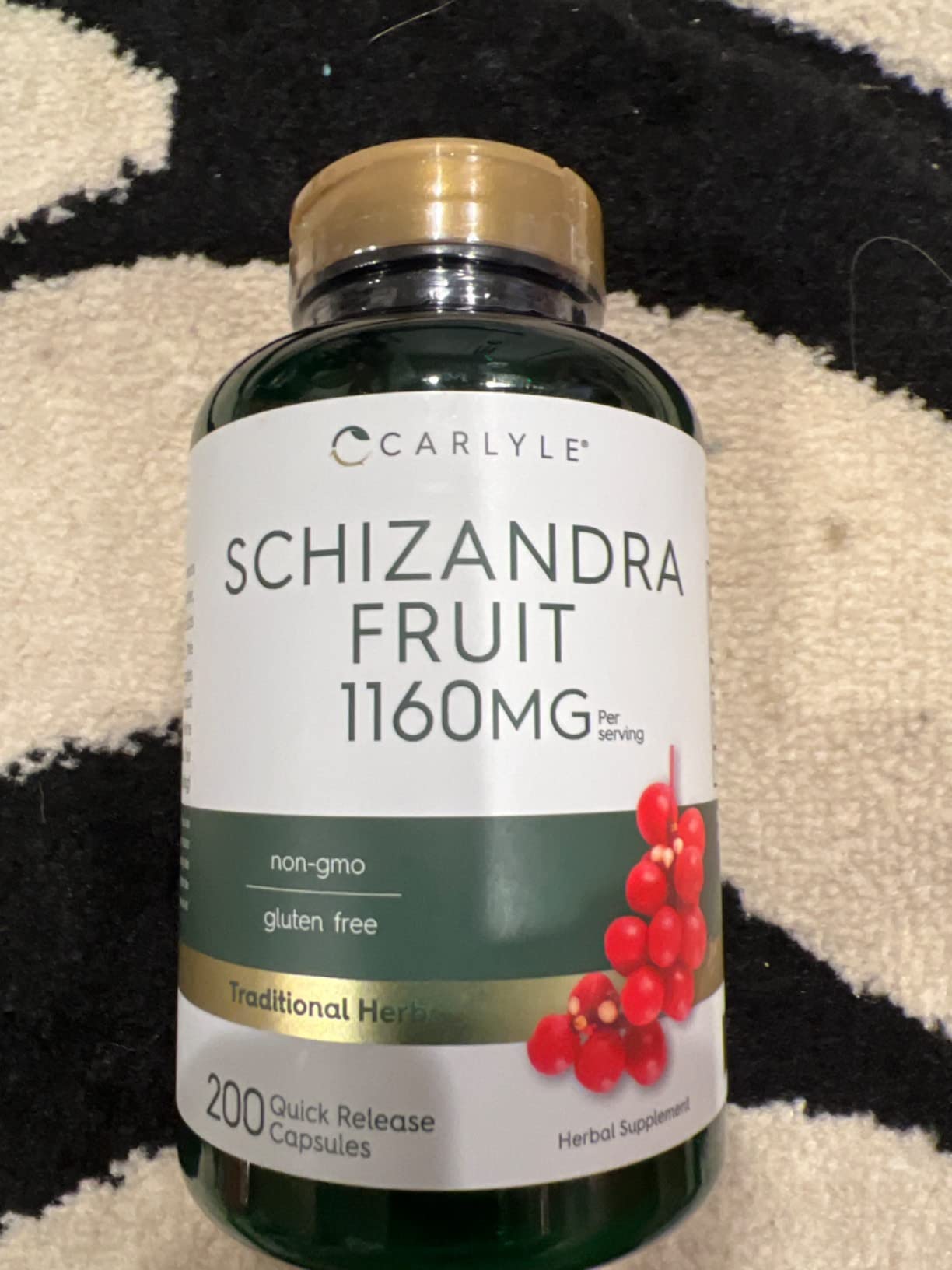 Carlyle Schisandra Supplement 1160 mg | 200 Capsules | Berry Fruit Extract | Non-GMO and Gluten Free customer photo 2