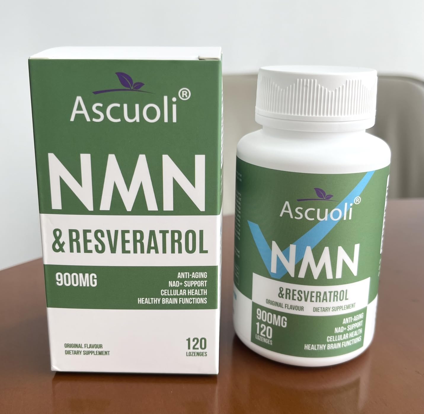 Sublingual NMN 500mg + Trans-Resveratrol 400mg, 3-in-1 Advanced Formula 99% Pure NMN Resveratrol Supplement for Boost NAD, Cell, Immune, Energy & Muscle, Anti-Aging, 120 Lozenges customer photo 2