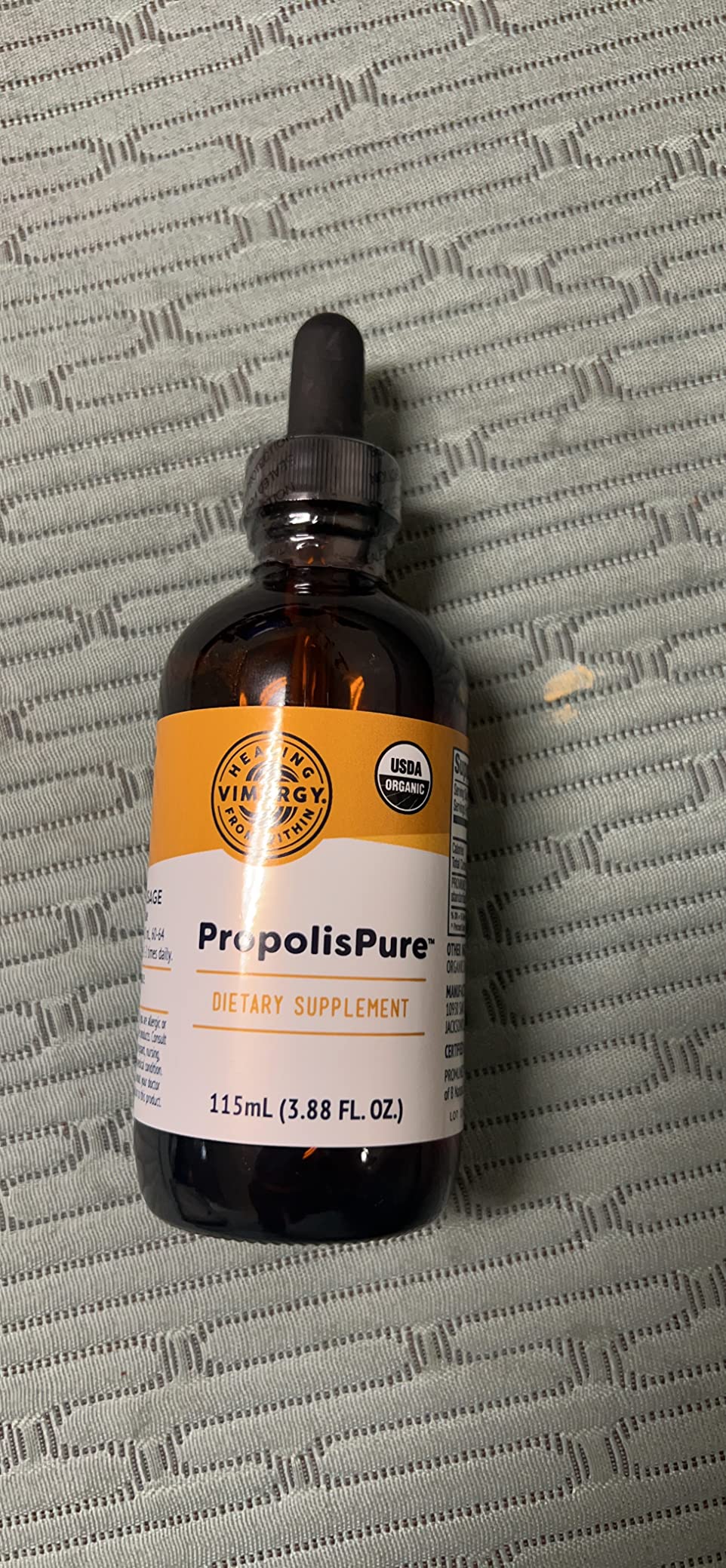 Vimergy PropolisPure - Supports Immune and Respiratory Health - Benefits Oral Health - USDA Certified Organic, Kosher, Paleo-Friendly, Gluten-Free - 115 mL (57 Servings) customer photo 2