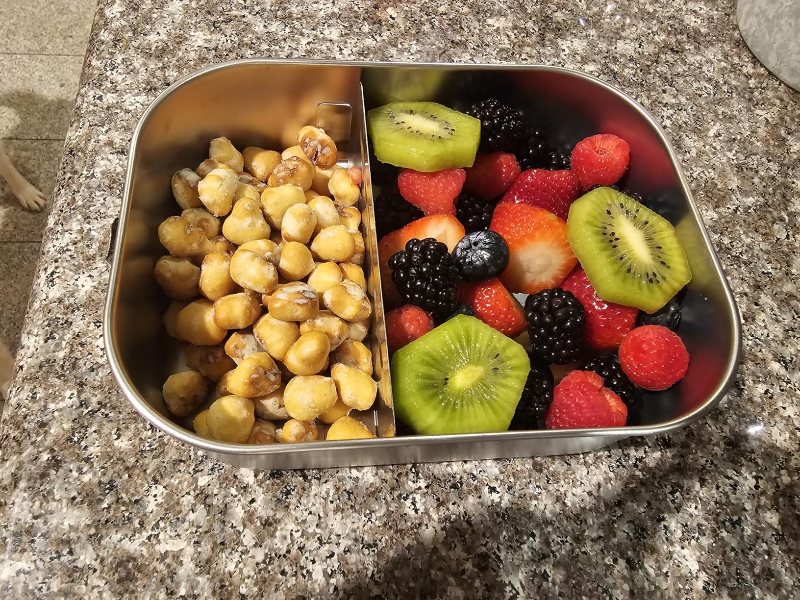 Bambaw Stainless Steel Lunch Box for Adults 47oz, Metal Bento Box with Adjustable Compartment, Metal Lunch Container, Leakproof Stainless Steel Sandwich Container customer photo 1