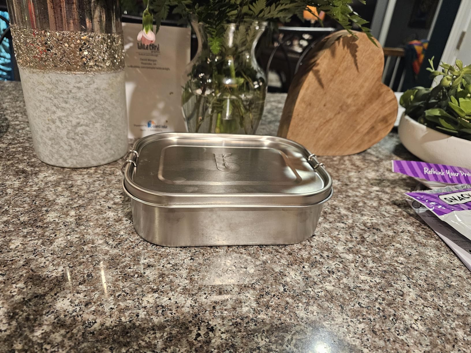 Bambaw Stainless Steel Lunch Box for Adults 47oz, Metal Bento Box with Adjustable Compartment, Metal Lunch Container, Leakproof Stainless Steel Sandwich Container customer photo 2