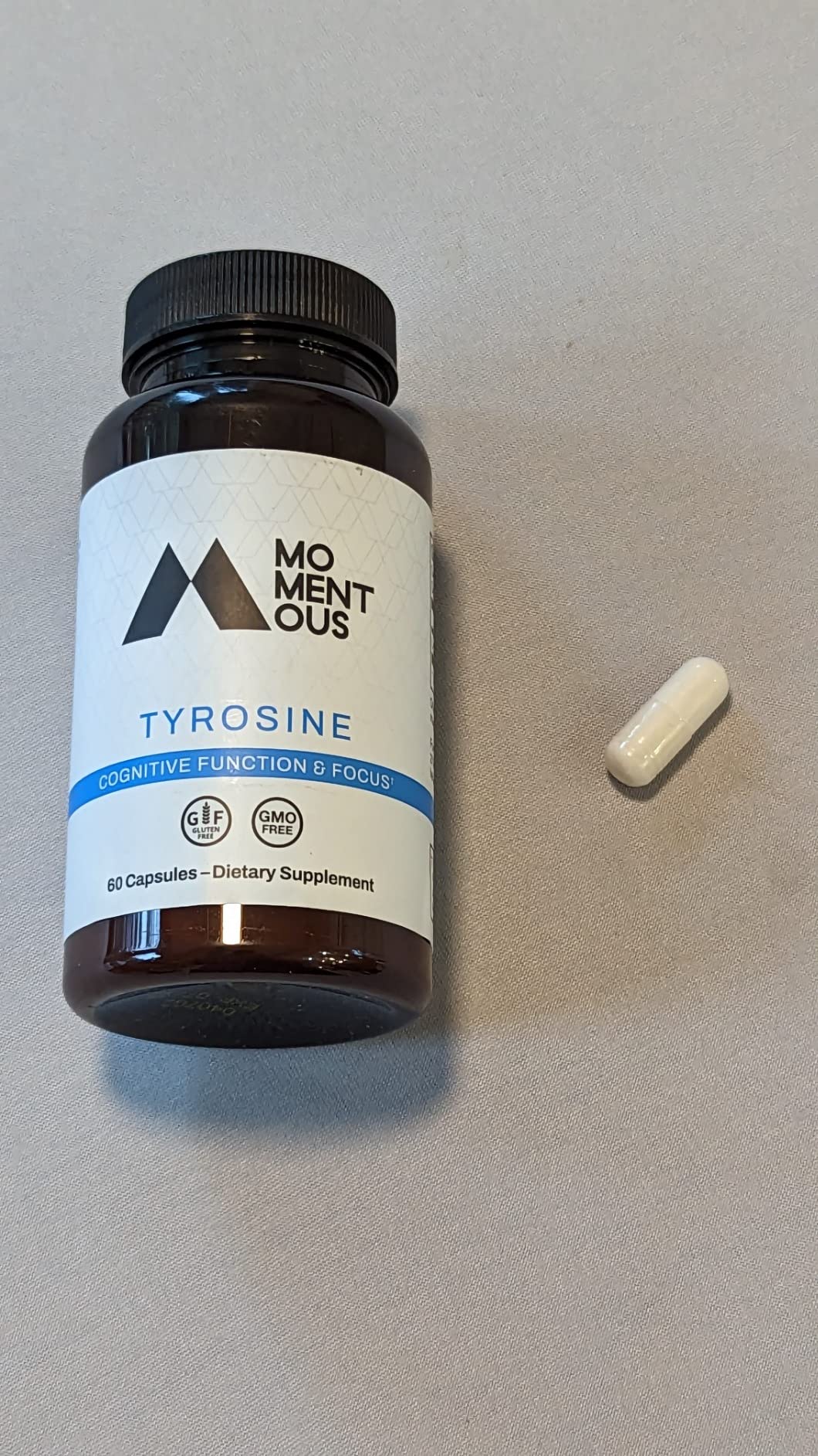 Momentous Tyrosine Capsules - NSF Certified for Sport - 60 Servings customer photo 1