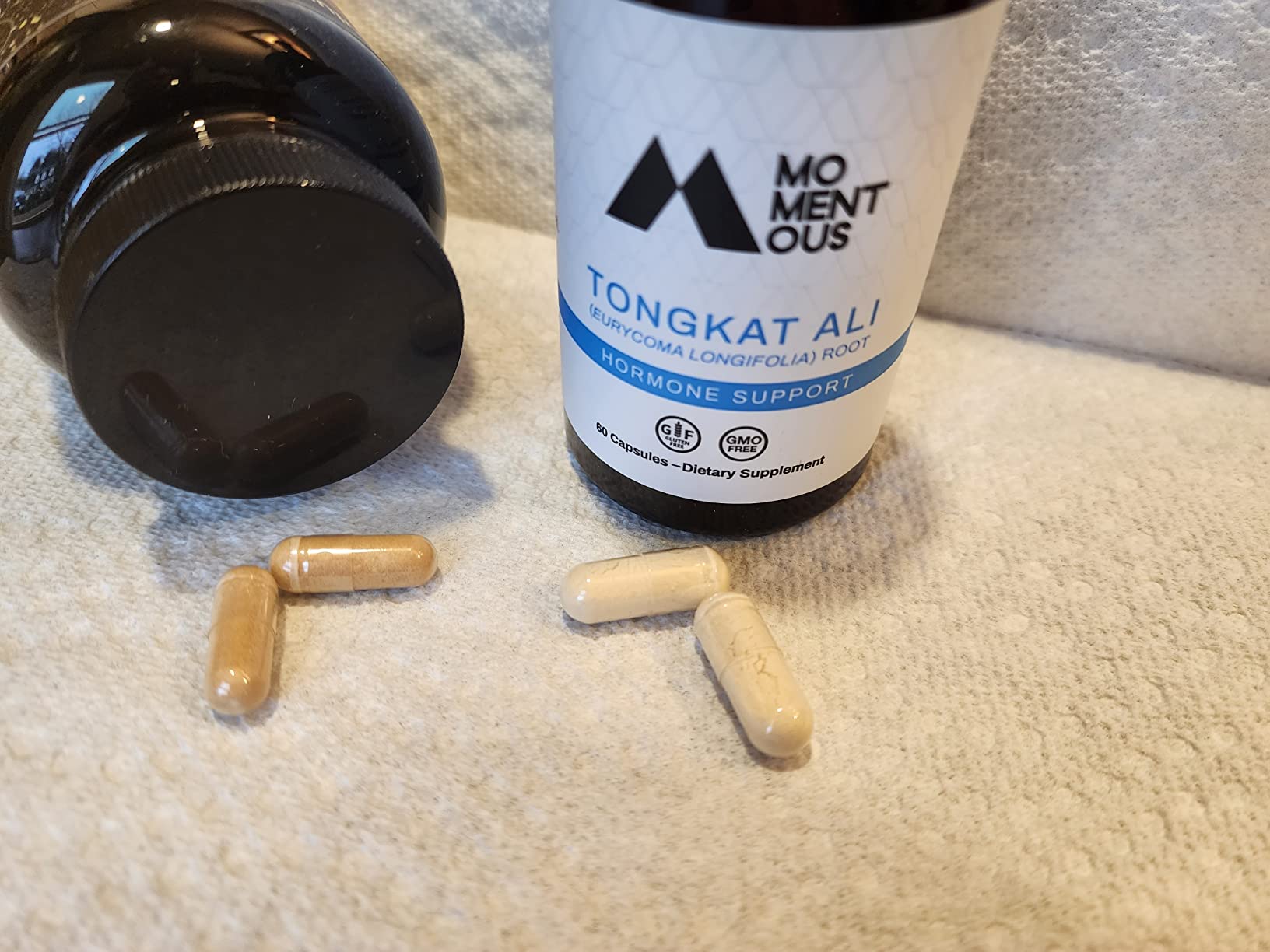 Momentous Tongkat Ali Supplement - Longjack Root Extract Powder for Men & Women - Supports Hormone Balance, Performance, & Mood - Natural Wellness - Informed Sport Certified - 400 mg - 30 Servings customer photo 1