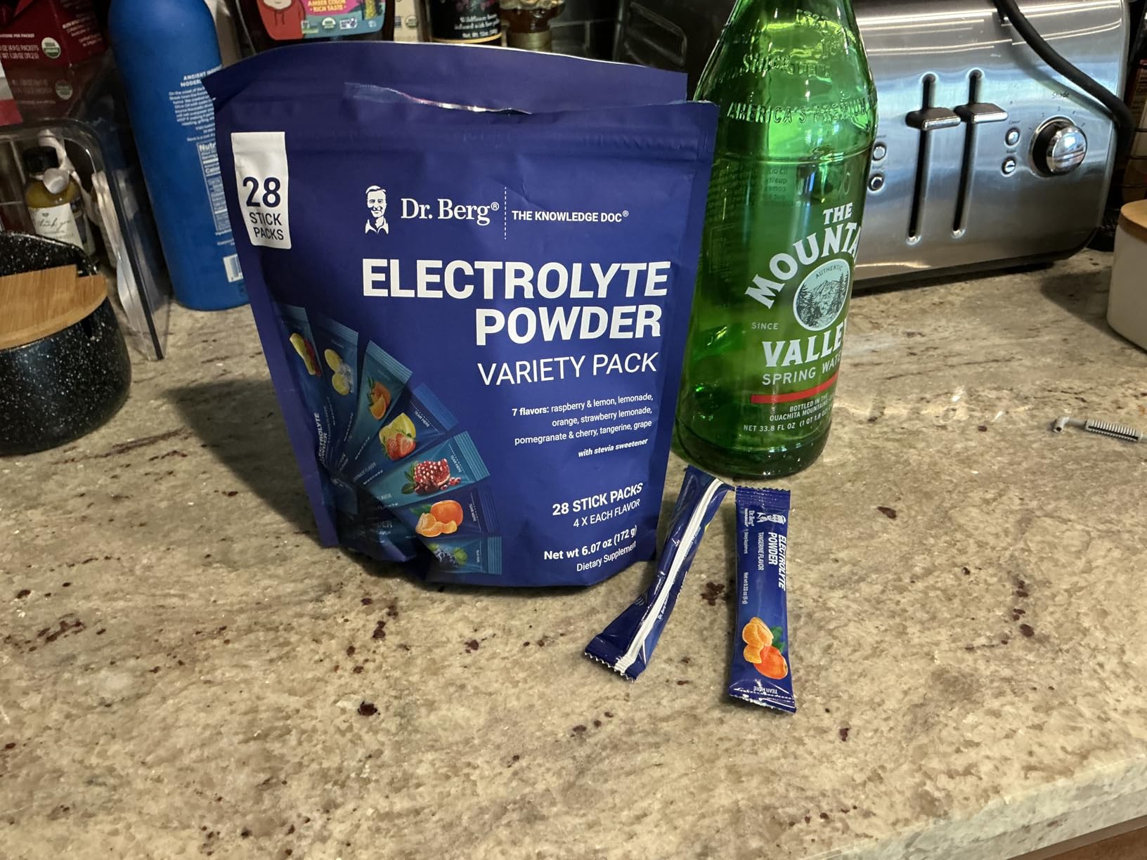 Dr. Berg Sugar Free Electrolyte Powder Packets (Variety Pack) - Daily Electrolyte Drink Mix - 28 Total Hydration Pouches Sugar Free - Keto Electrolytes Powder Packets No Sugar - 7 Delicious Flavors customer photo 2