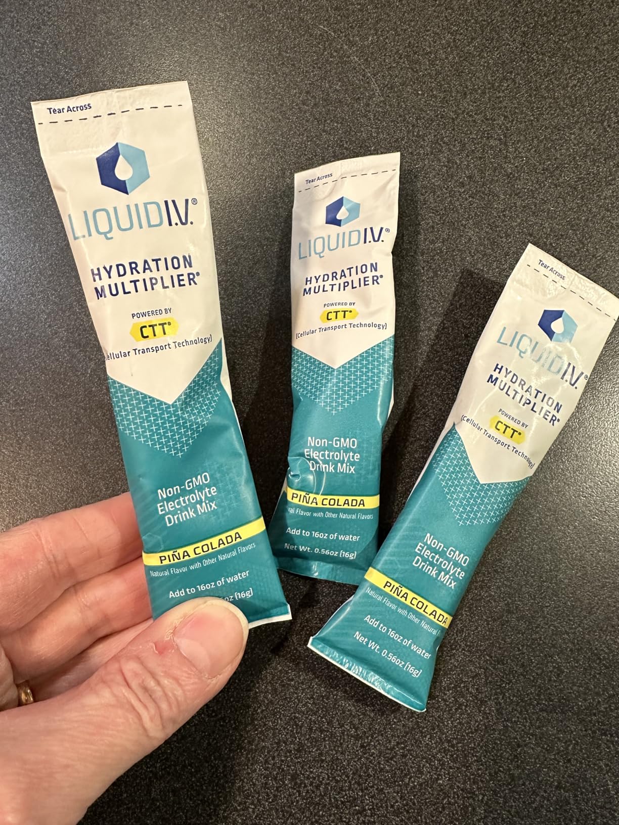 Liquid I.V. Hydration Multiplier - Pina Colada | Electrolyte Powder Drink Mix | 1 Pack (16 Servings) customer photo 2