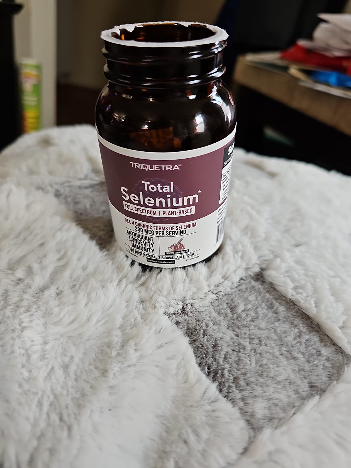 Total Selenium - 200 mcg, Plant-Based - Full Spectrum, Contains 4 Essential Organic Forms of Selenium Including Selenomethionine - Derived from Garlic - 60 Capsules customer photo 1