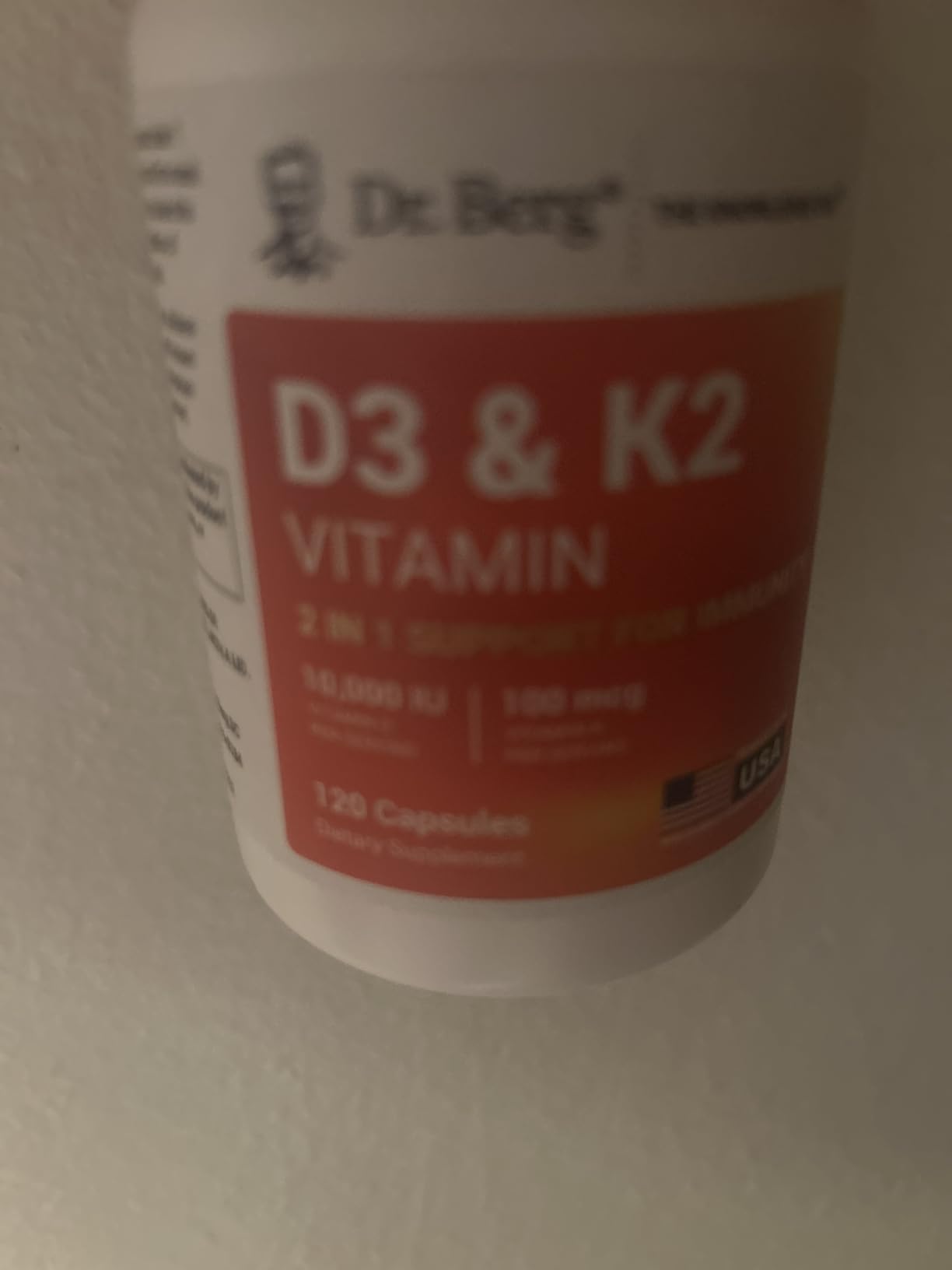 Dr. Berg Maximum Strength 2-in-1 Vitamin D3 K2 5,000 IU | Naturally Derived D3 | 4X Lab-Tested & Verified | High Absorption Formula - 60 Capsules customer photo 2