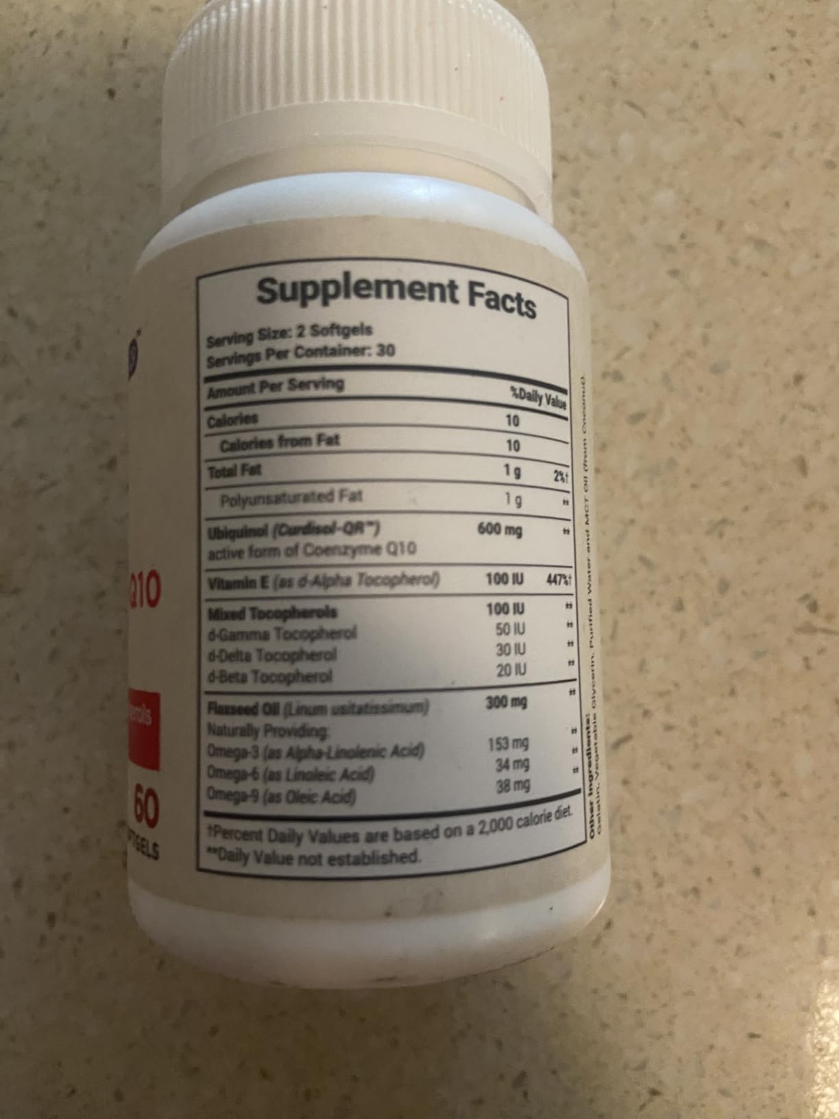 Besibest Ubiquinol CoQ10-600mg-Softgel, Active Coq10 Ubiquinol Supplement with Vitamin E & Omega 3, 6, 9, High Absorption-Coenzyme-Q10, Powerful Antioxidant for Energy Production, Tested, 60 Count customer photo 2