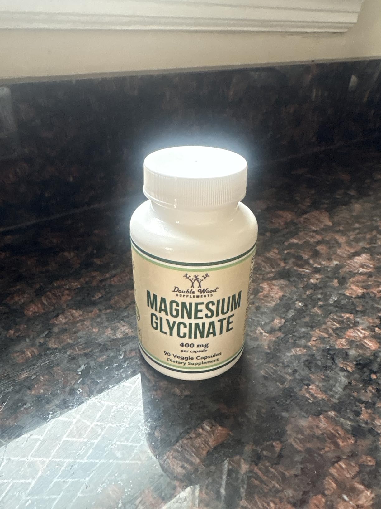 Magnesium Glycinate 400mg | 180 Capsules | Sleep, Muscle, & Heart Support | Vegan, Third Party Tested, Gluten Free, Non-GMO, by Double Wood Supplements customer photo 1