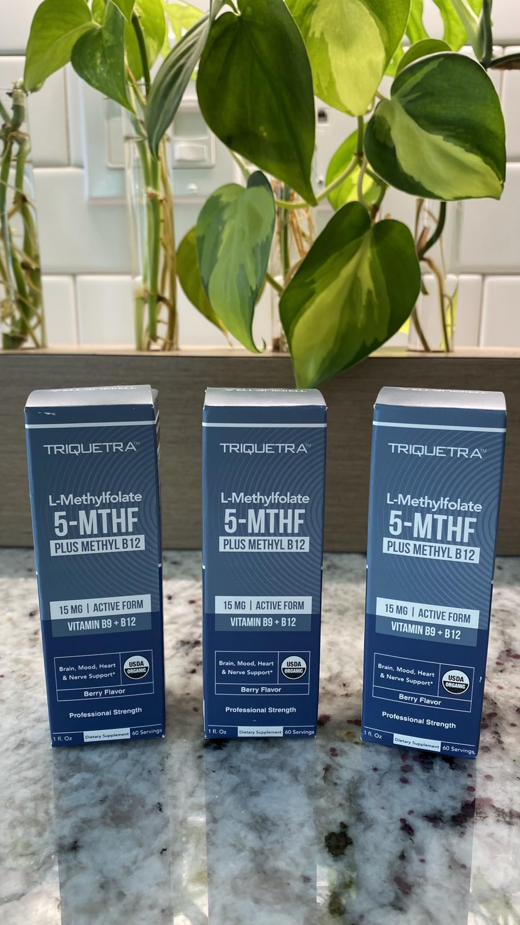 L Methyl Folate 15mg Plus Methyl B12 Cofactor - Organic Berry Flavor, High Potency Liquid Sublingual Active 5-MTHF Form - Supports Mood, Methylation, Cognition - Bioactive Forms Vitamin B9 & B12 (1oz) customer photo 1