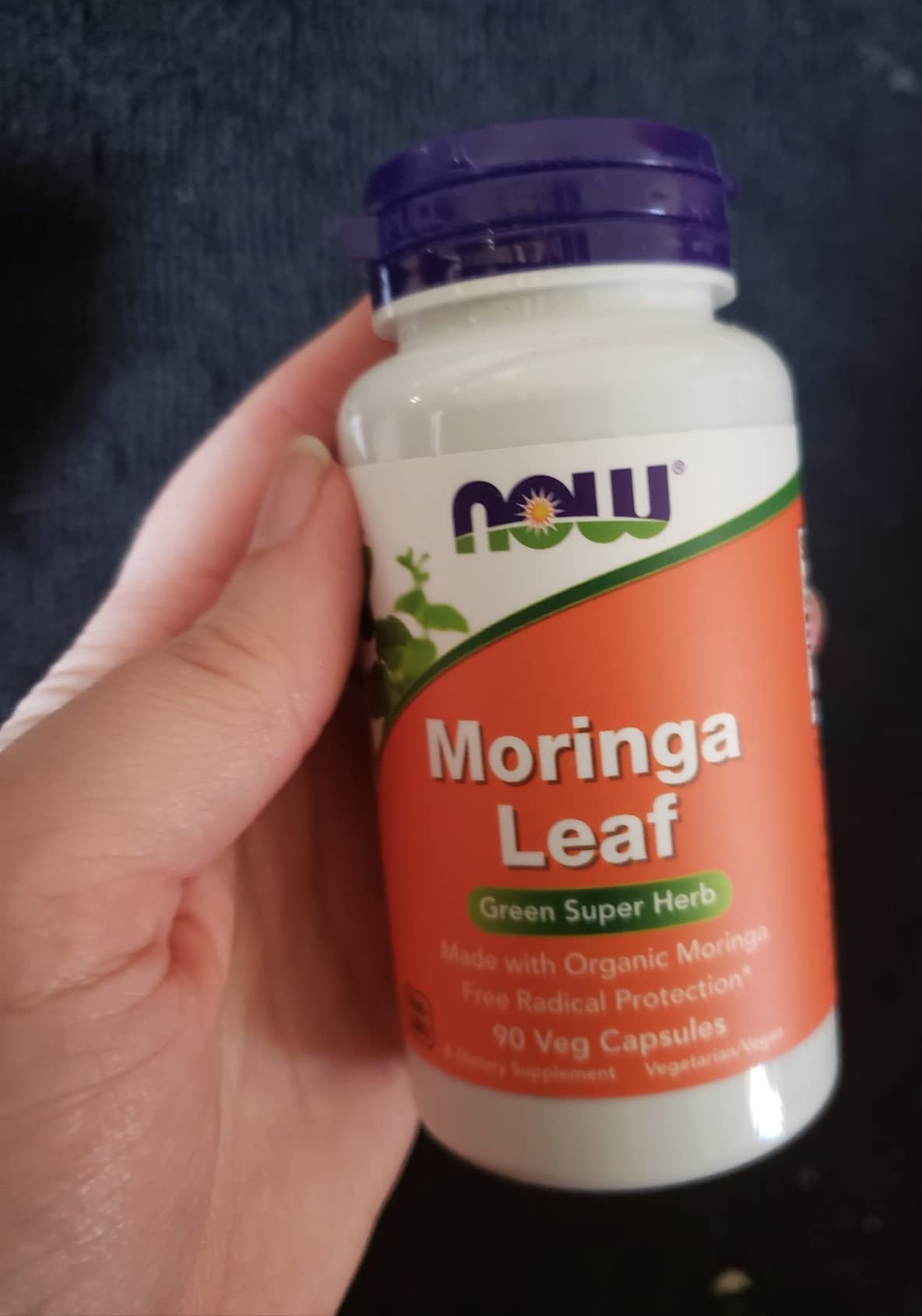 NOW Supplements, Moringa Leaf, Green Super Herb, Made with Organic Moringa, Free Radical Protection, 90 Veg Capsules customer photo 1